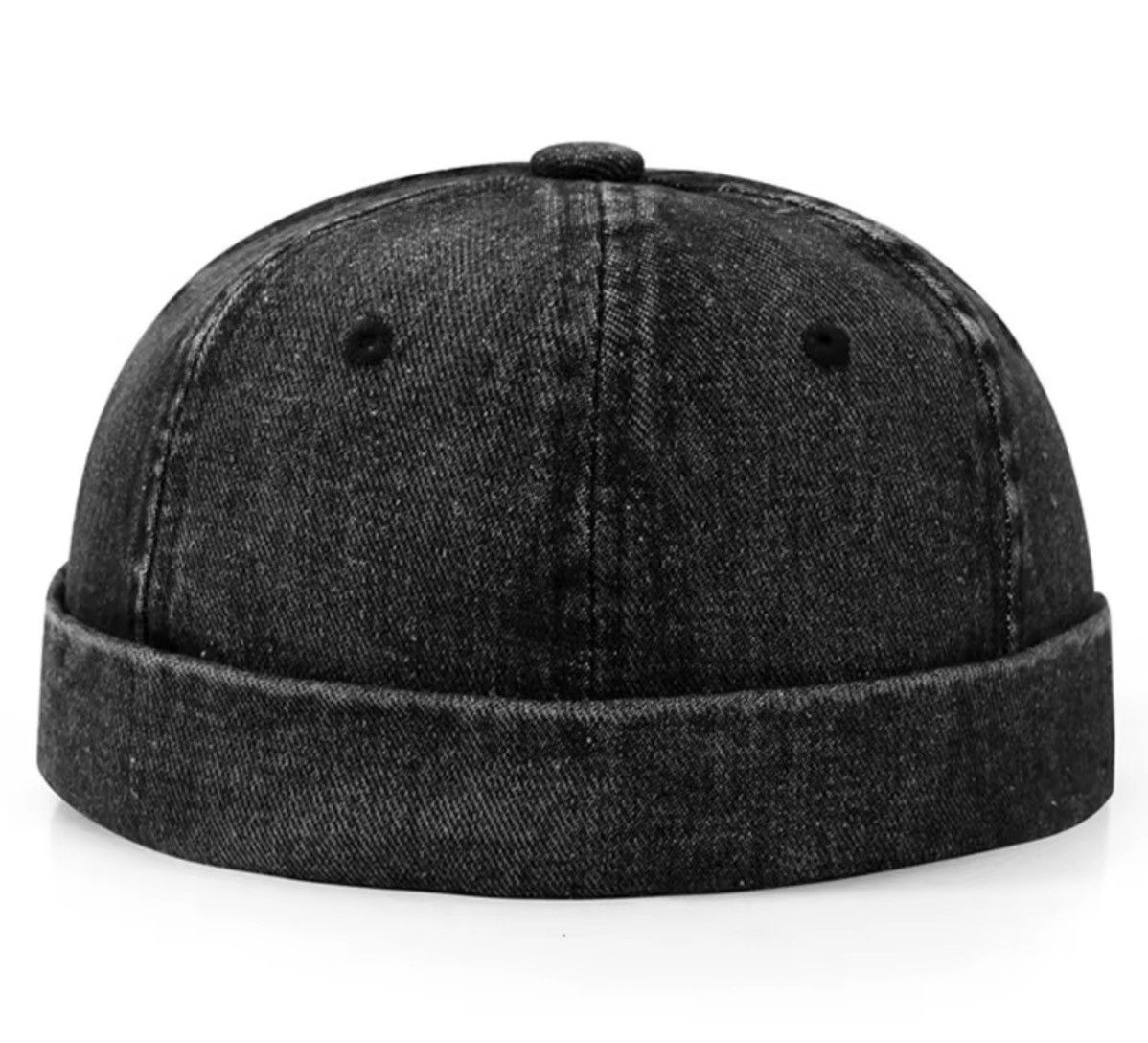 Japanese Brand Vintage Style Denim Brimless Melon Hat Size ONE SIZE - 1 Thumbnail