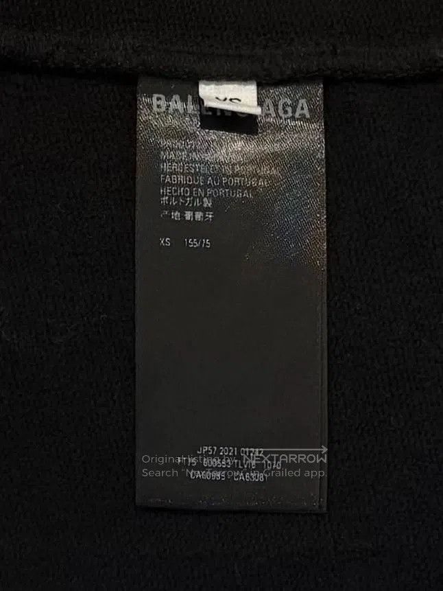Balenciaga Balenciaga Logo Embroidered Hooded Sweatshirt Size US XS / EU 42 / 0 - 7 Thumbnail