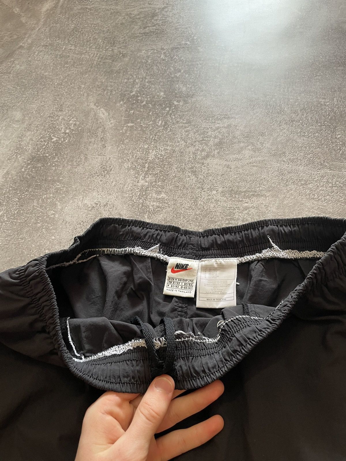 Nike × Vintage Vintage Nike Big Swoosh Shorts 90s Size US 32 / EU 48 - 4 Thumbnail