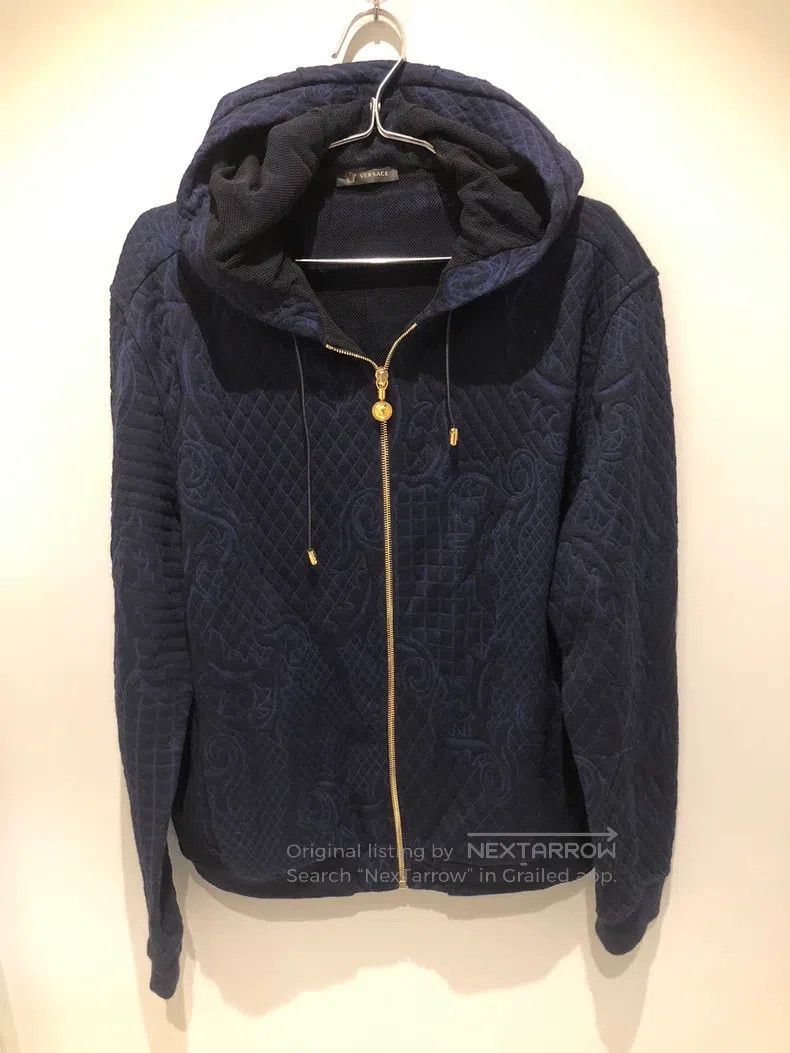 Versace Versace Men's floral hooded jacket coat Size US XL / EU 56 / 4 - 1 Thumbnail