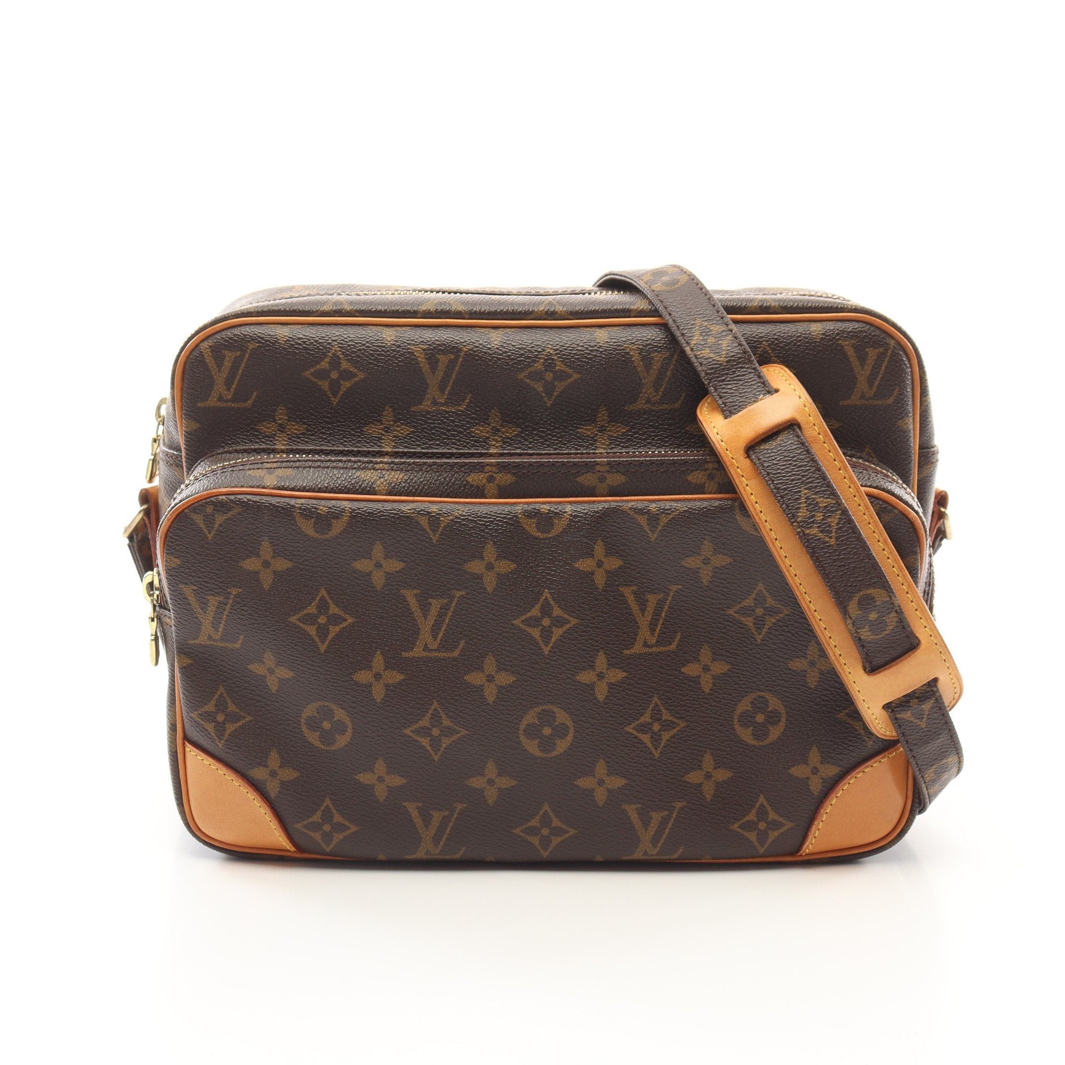 Louis Vuitton Louis Vuitton Nil Monogram Shoulder Bag Leather Brown Size ONE SIZE - 1 Thumbnail