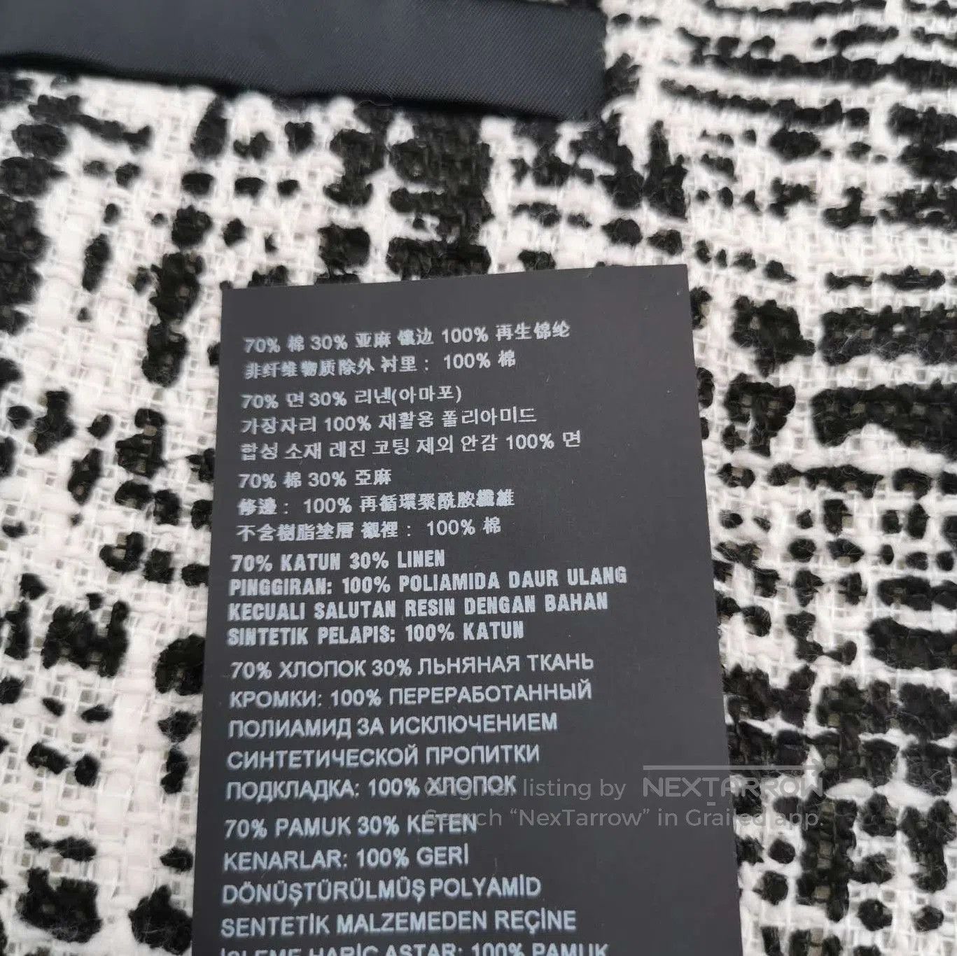 Prada Prada Contrast Cotton. Size 23" - 8 Thumbnail