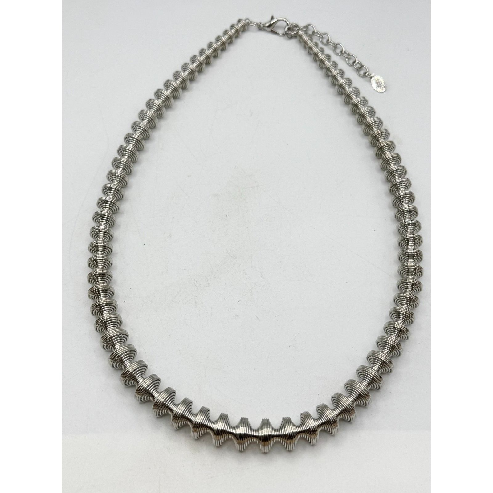 Other Piano wire silver coil stretch collar necklace Size ONE SIZE - 2 Thumbnail