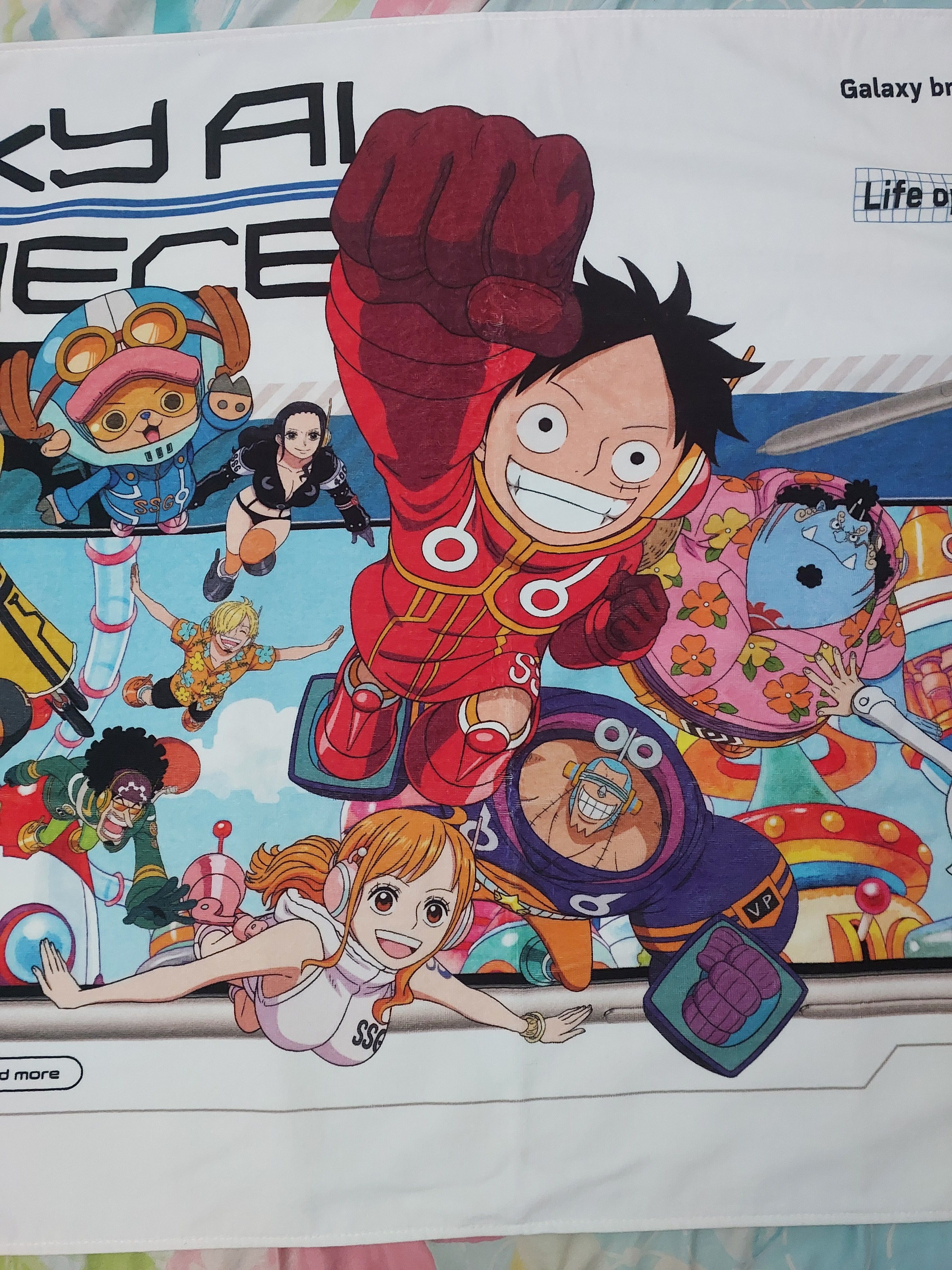 Anime ONE PIECE X SAMSUNG GALAXY AI DISPLAY BIG TOWEL Size ONE SIZE - 9 Thumbnail
