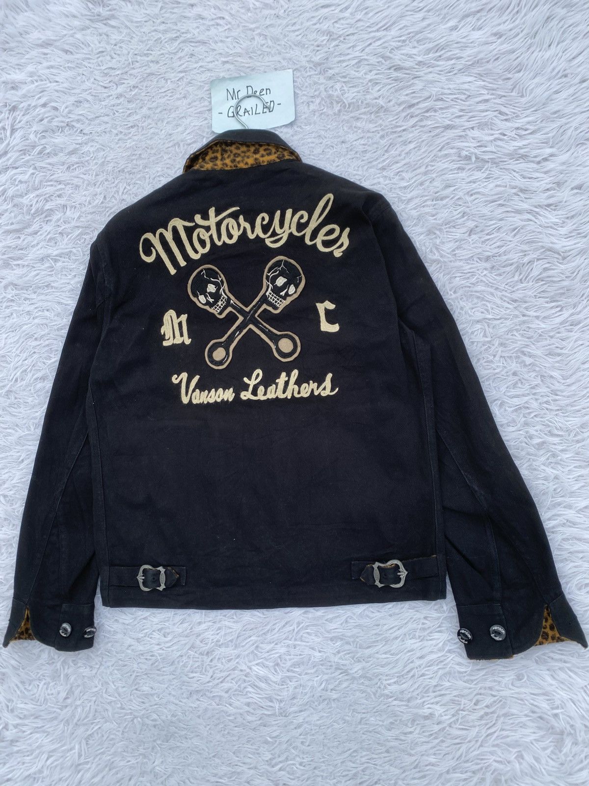 Japanese Brand Rare Vintage 90s Vanson Leather Cotton Jacket Size US M / EU 48-50 / 2 - 3 Thumbnail