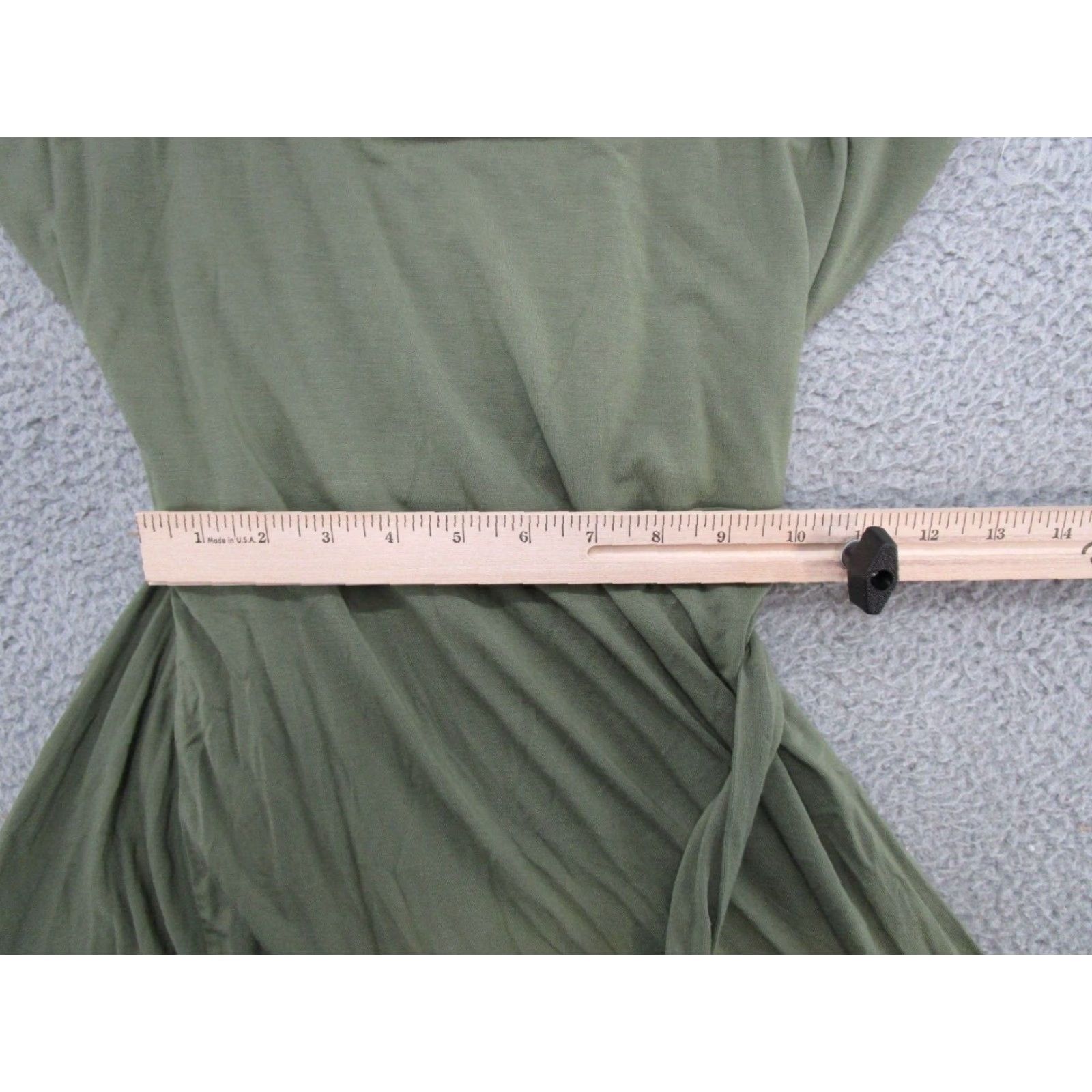 Vintage Maurices Dress Sleeveless Olive Green Stretch Midi Size Medium NEW Size M / US 6-8 / IT 42-44 - 6 Thumbnail