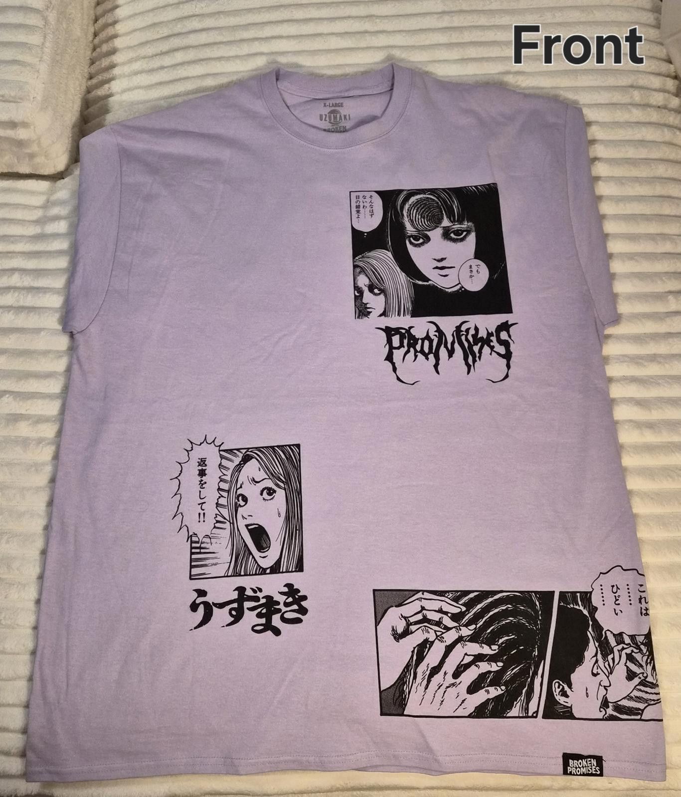 Unknown London Junji Ito Broken Promises T-Shirt with Japanese Comic Prints Size US M / EU 48-50 / 2 - 2 Thumbnail
