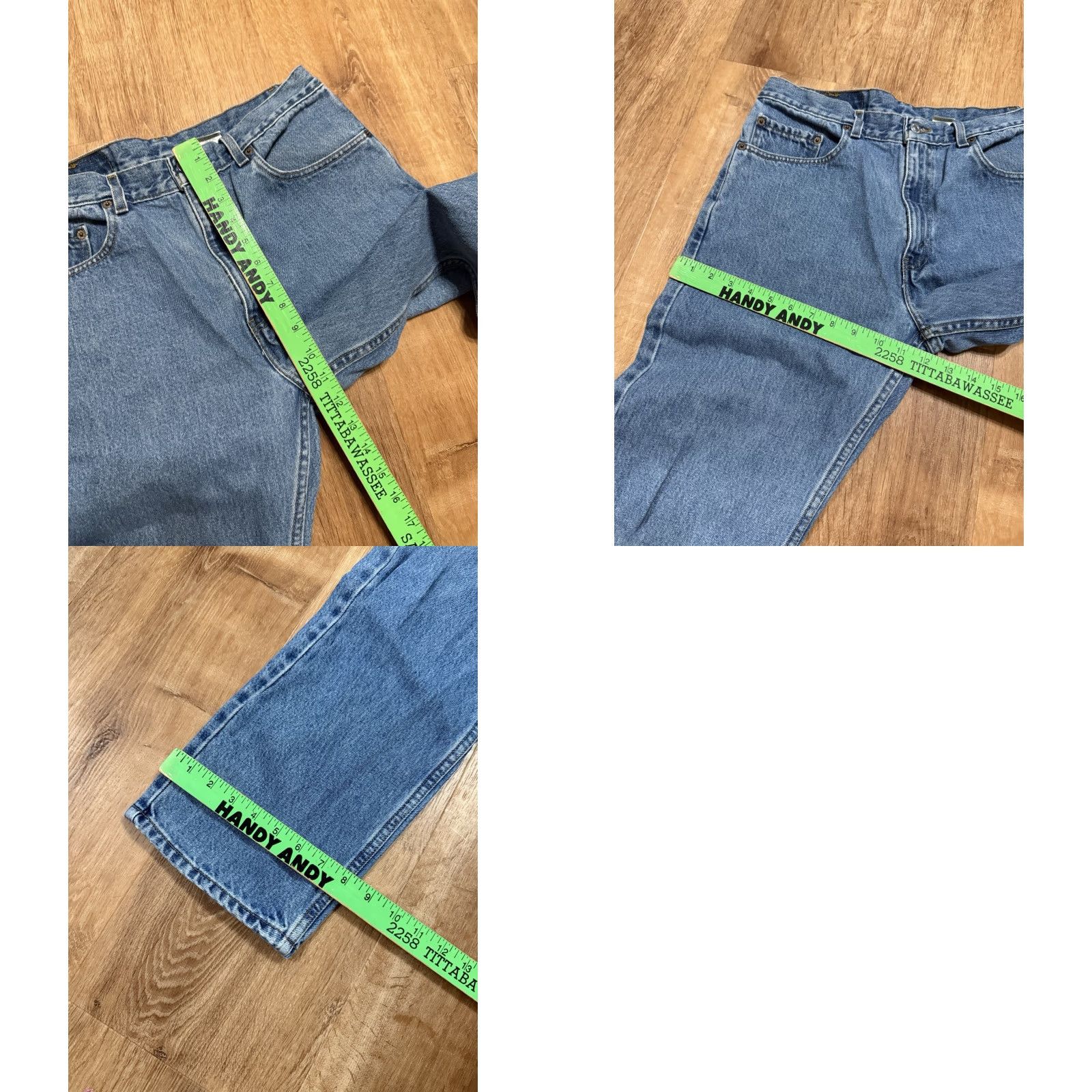 Levi's VINTAGE Levi’s 505 Jeans Men 30x31 34x32 Blue Light Wash Straight Regular VTG 5-Pocket Denim USA 90s Grunge Hip Hop USA Mens Size US 30 / EU 46 - 9 Thumbnail