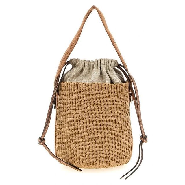 Chloe Chloe Small Brown Raffia Top Handle Bucket Bag New & Authent Size ONE SIZE - 1 Thumbnail