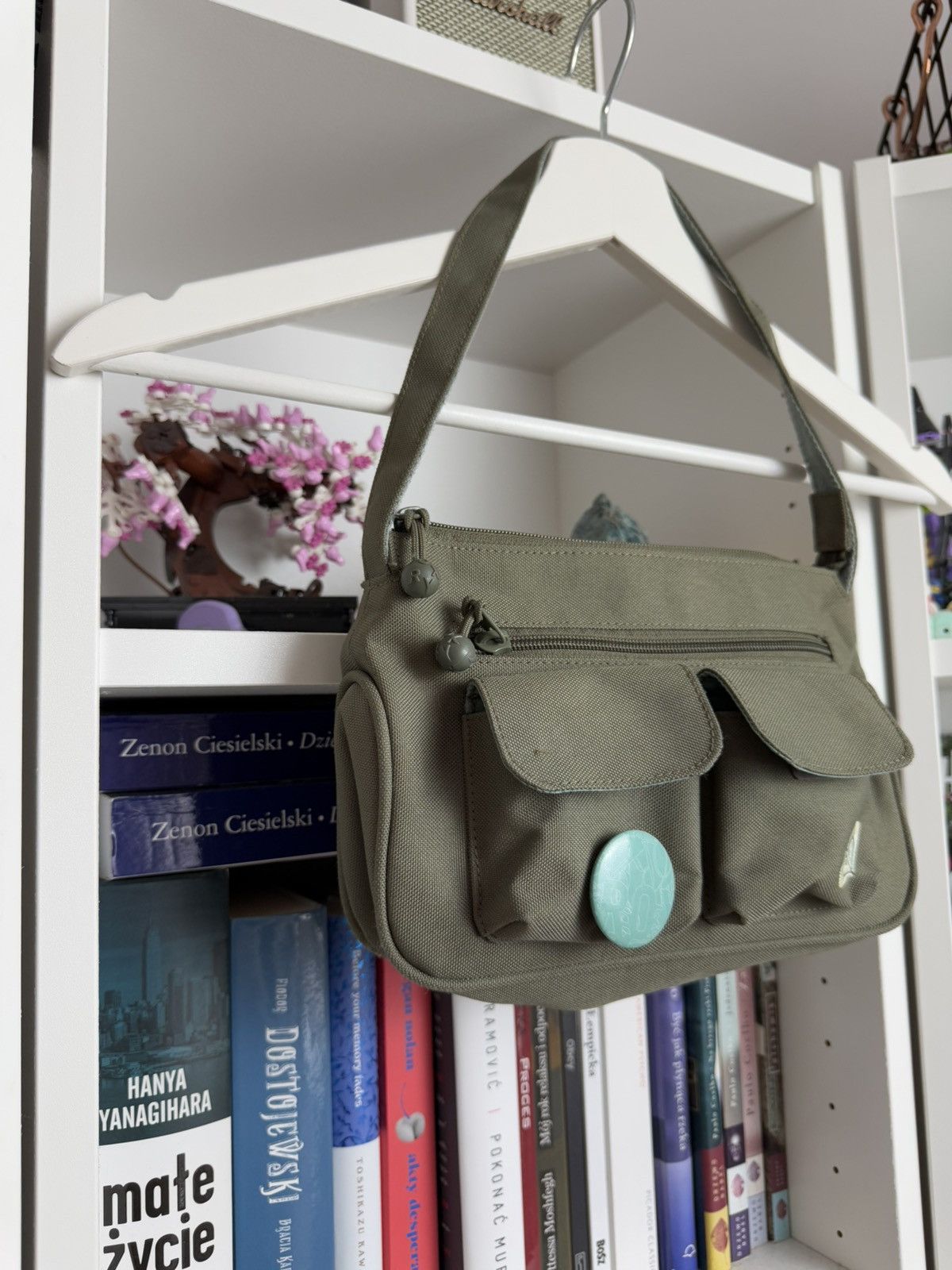 Quiksilver × Vintage Vintage y2k quiksilver Roxy khaki cargo shoulder hand bag 90s Size ONE SIZE - 4 Thumbnail