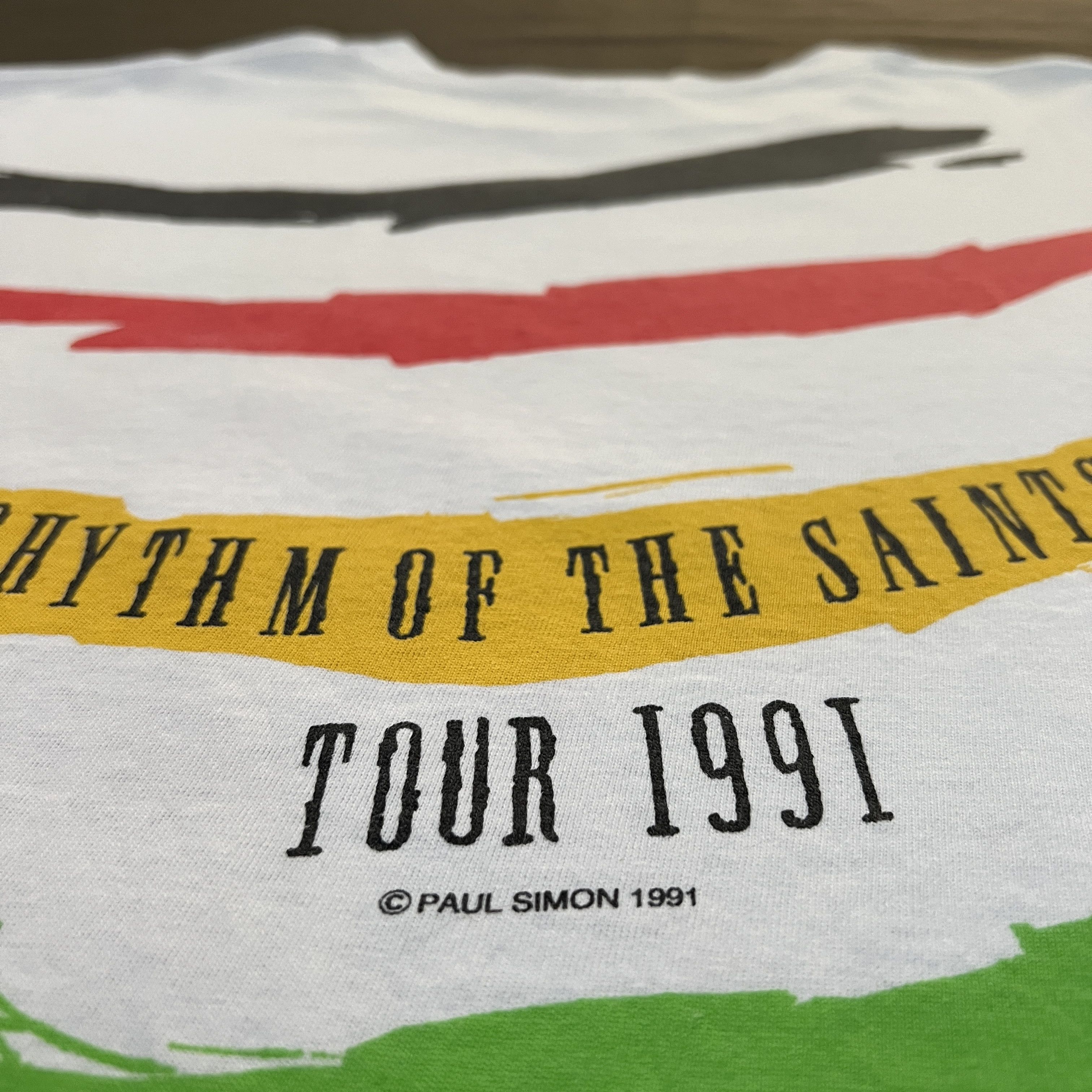 Band Tees Vintage 90s Paul Simon TheRhythmof theSaints Tour XL Folk Size US XL / EU 56 / 4 - 7 Thumbnail