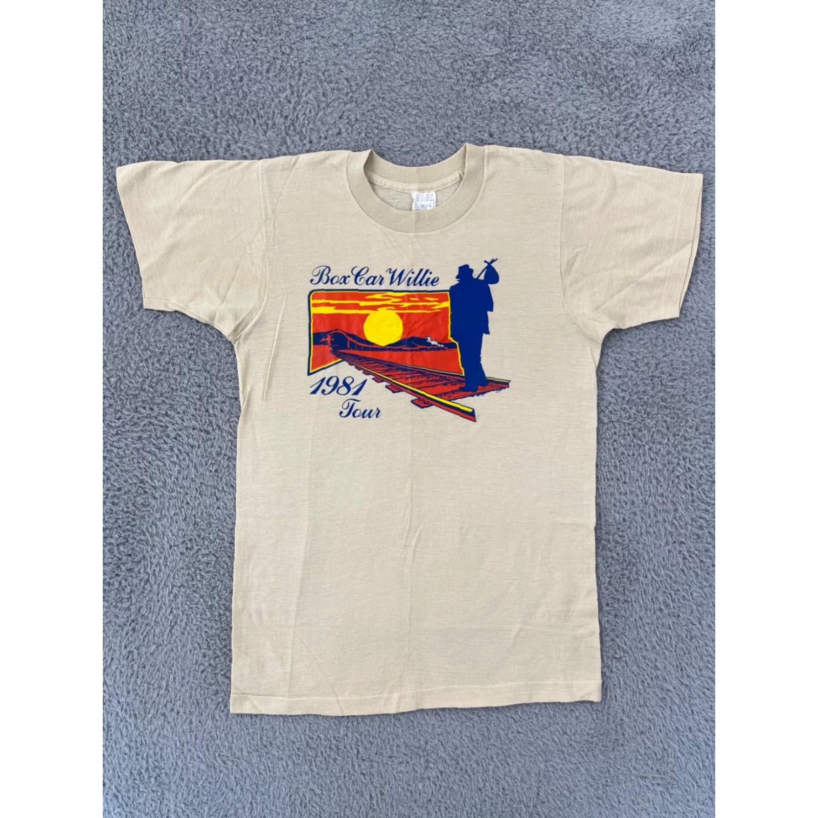 Vintage VINTAGE Boxcar Willie T-Shirt Adult S Music 80s Band Concert Tour Short Sleeve Shirt Mens Size US S / EU 44-46 / 1 - 2 Thumbnail