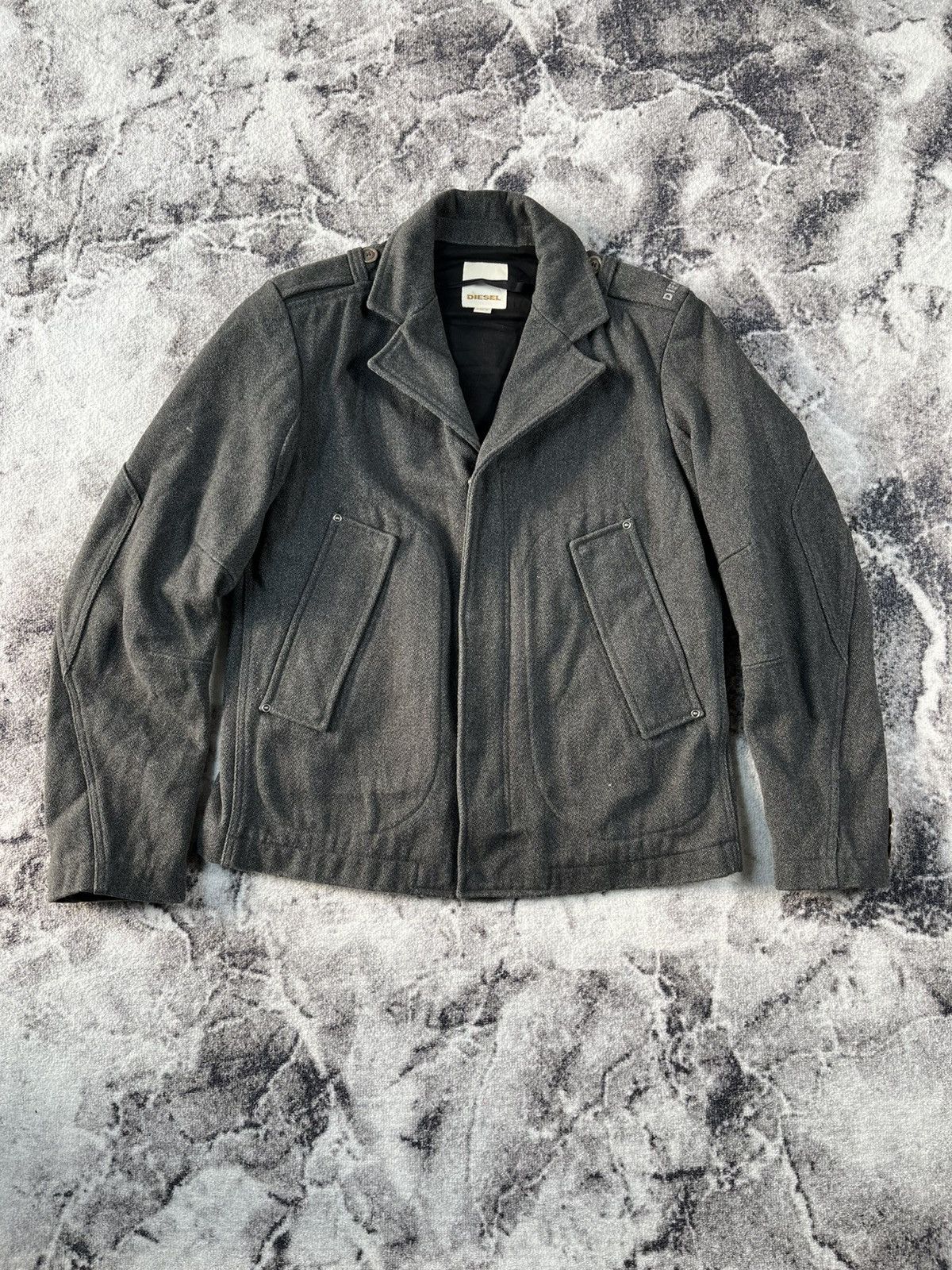 ジャケット・アウター DIESEL BLACK GOLD Wool Design Jacket Diesel × Diesel Black Gold × Gosha Rubchinskiy Diesel Russian