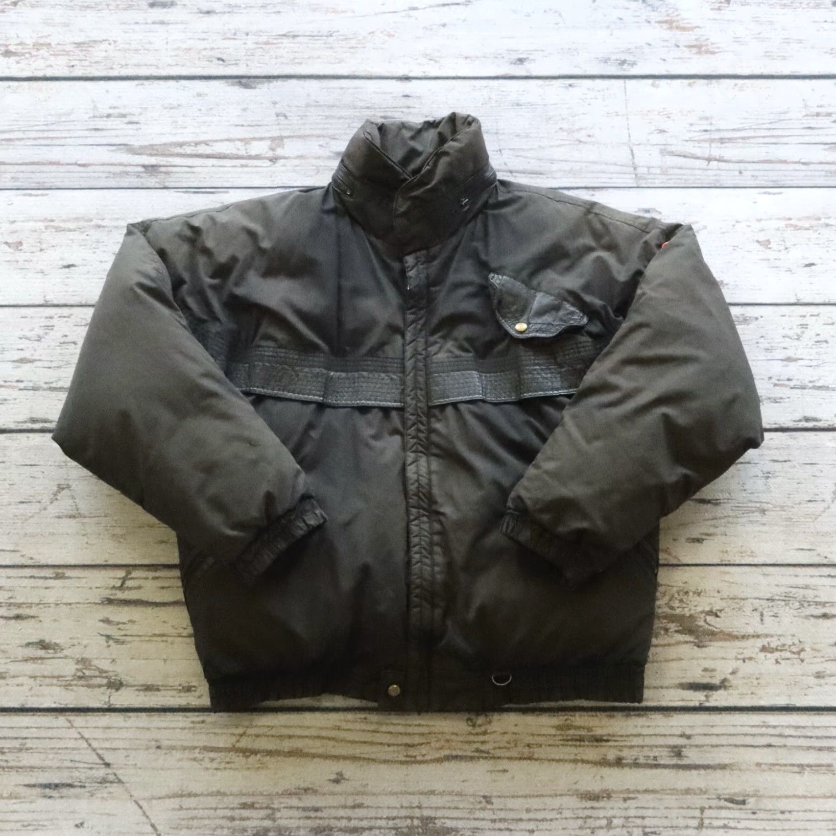 Vintage VINTAGE Triple F.A.T. Goose Puffer Jacket Shirt Men L Black"} Size US L / EU 52-54 / 3 - 2 Thumbnail