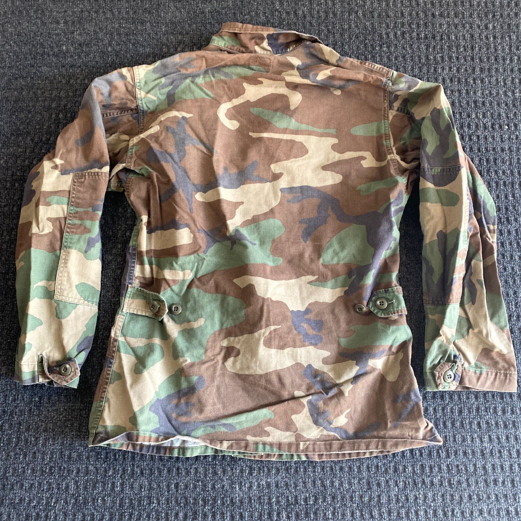 Vintage VINTAGE Camouflage Woodland Camo Jacket Coat Combat S Army Military 90s y2k Size US S / EU 44-46 / 1 - 2 Thumbnail