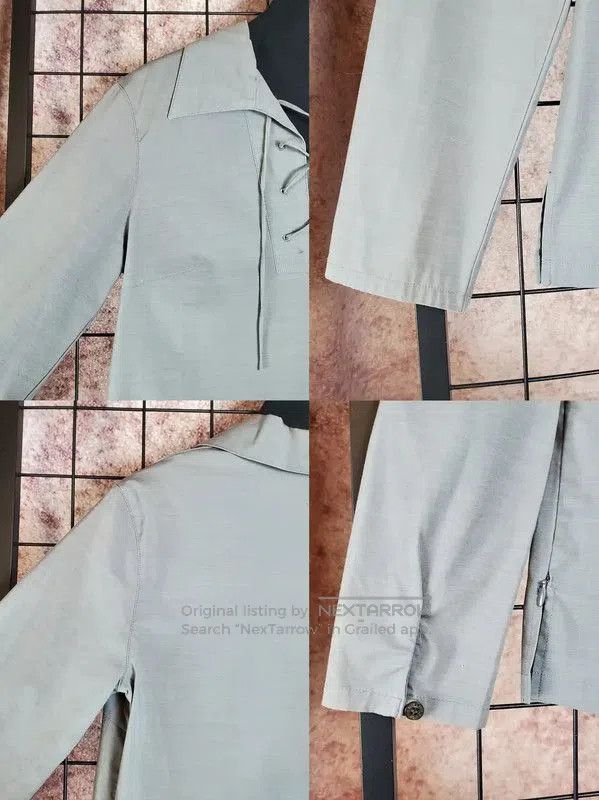 Burberry Burberry Gray Cotton Blend Long Sleeve Shirt. Size M / US 6-8 / IT 42-44 - 5 Thumbnail