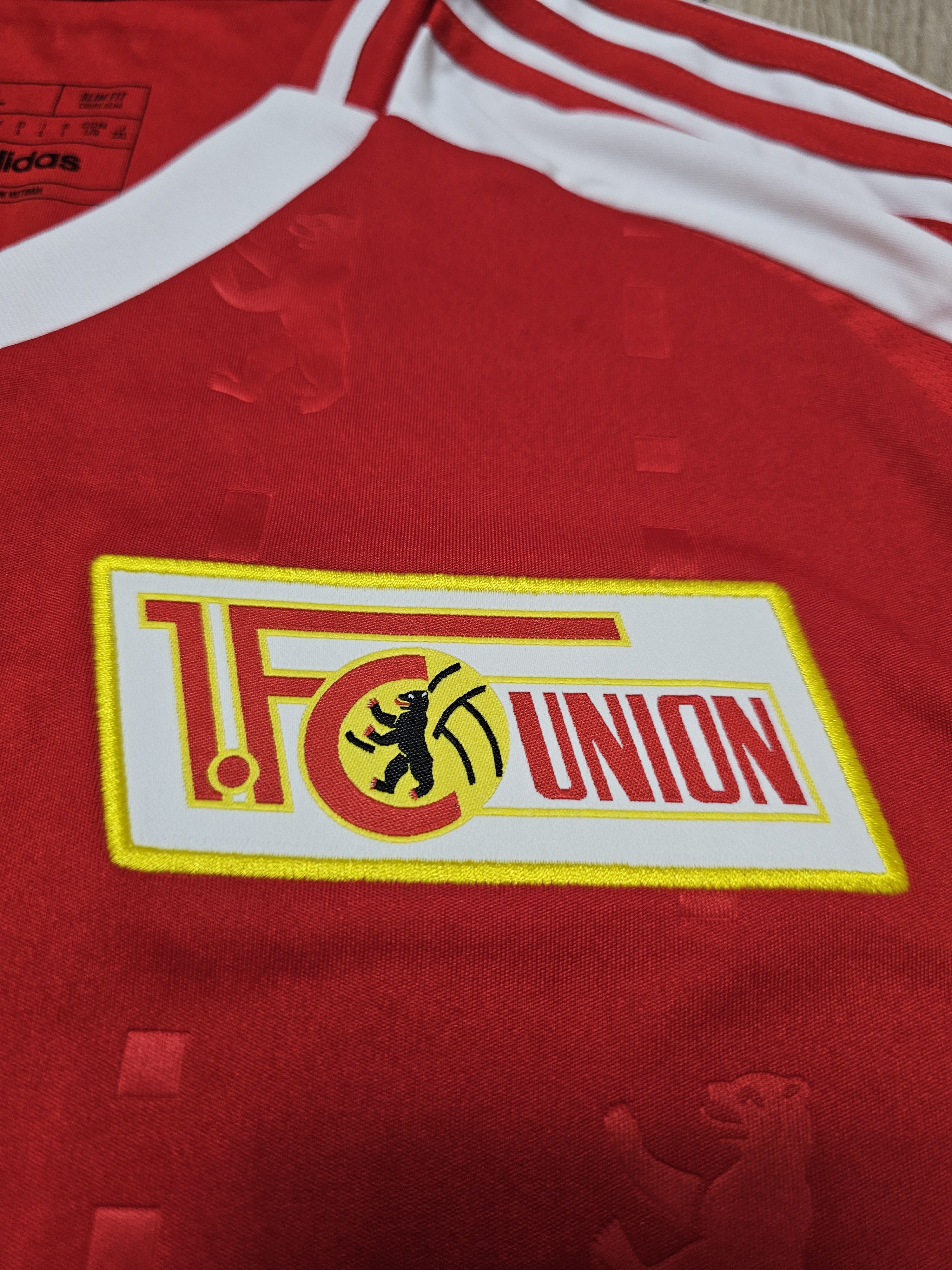 Adidas FC UNION BERLIN 2024 2025 HOME FOOTBALL SHIRT SOCCER JERSEY Size US L / EU 52-54 / 3 - 4 Thumbnail