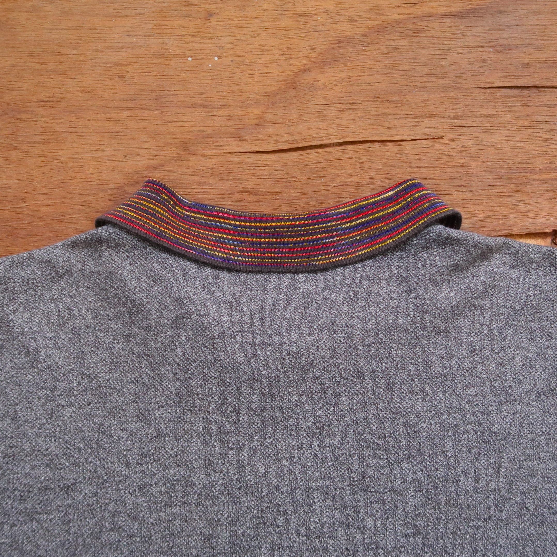 Missoni Vintage 90s Missoni Sport Psychedelic Collar Polo Shirt Size US L / EU 52-54 / 3 - 13 Thumbnail