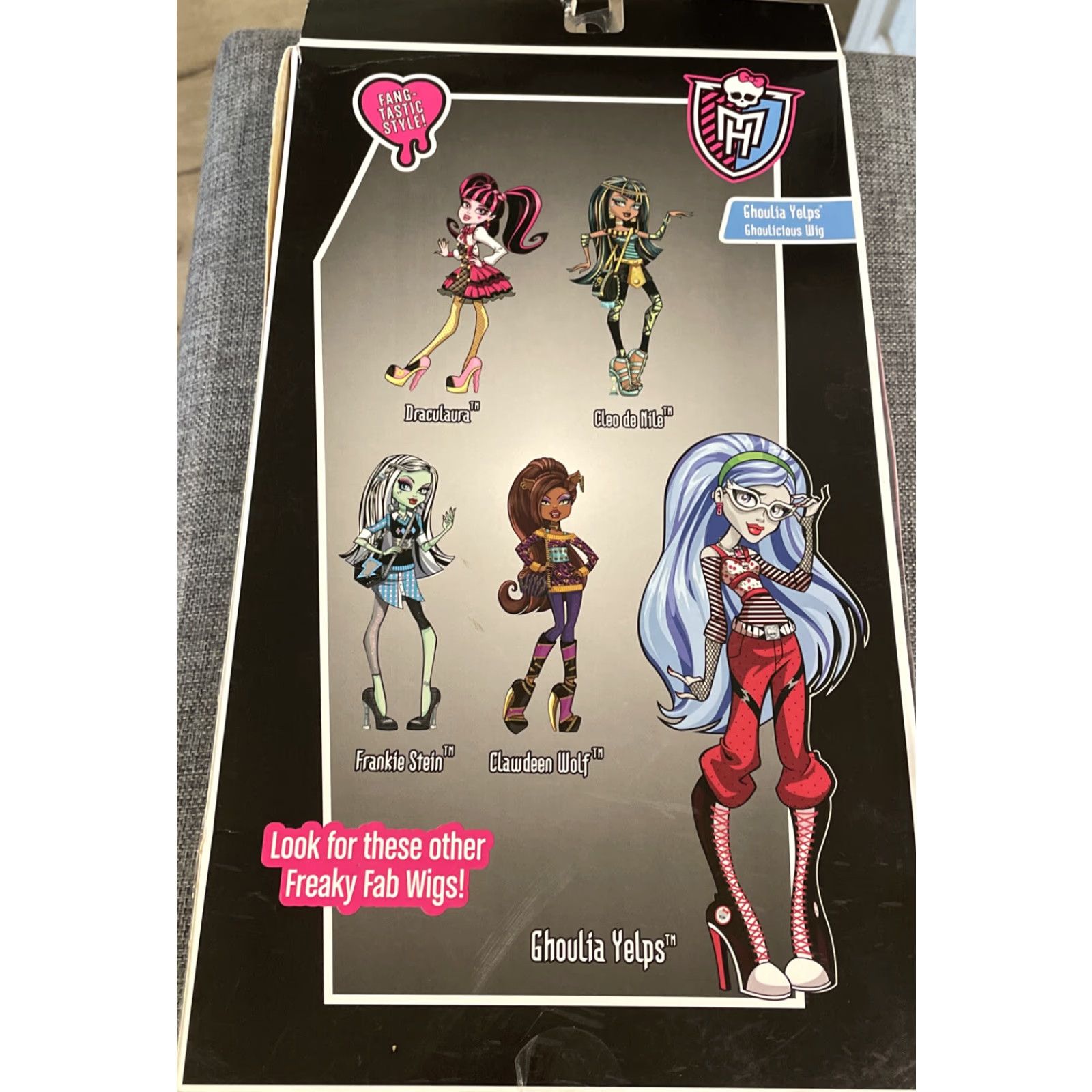 Vintage MONSTER HIGH GHOULIA YELPS BLUE WIG COSTUME DRESS ACCESSORY NEW IN BOX Size ONE SIZE - 4 Thumbnail