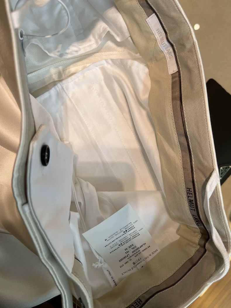 Helmut Lang Helmut Lang size SWhite satin pants 2501-Nextarrow Size US 28 / EU 44 - 3 Thumbnail