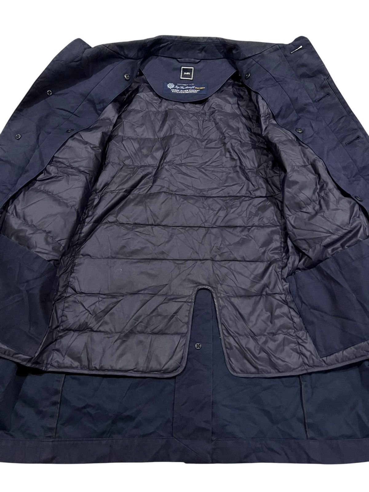 If Six Was Nine × Japanese Brand × Le Grande Bleu (L.G.B.) SHIP BUTTON UP LONG COAT/JACKET PUFFER LINING Size US M / EU 48-50 / 2 - 6 Thumbnail