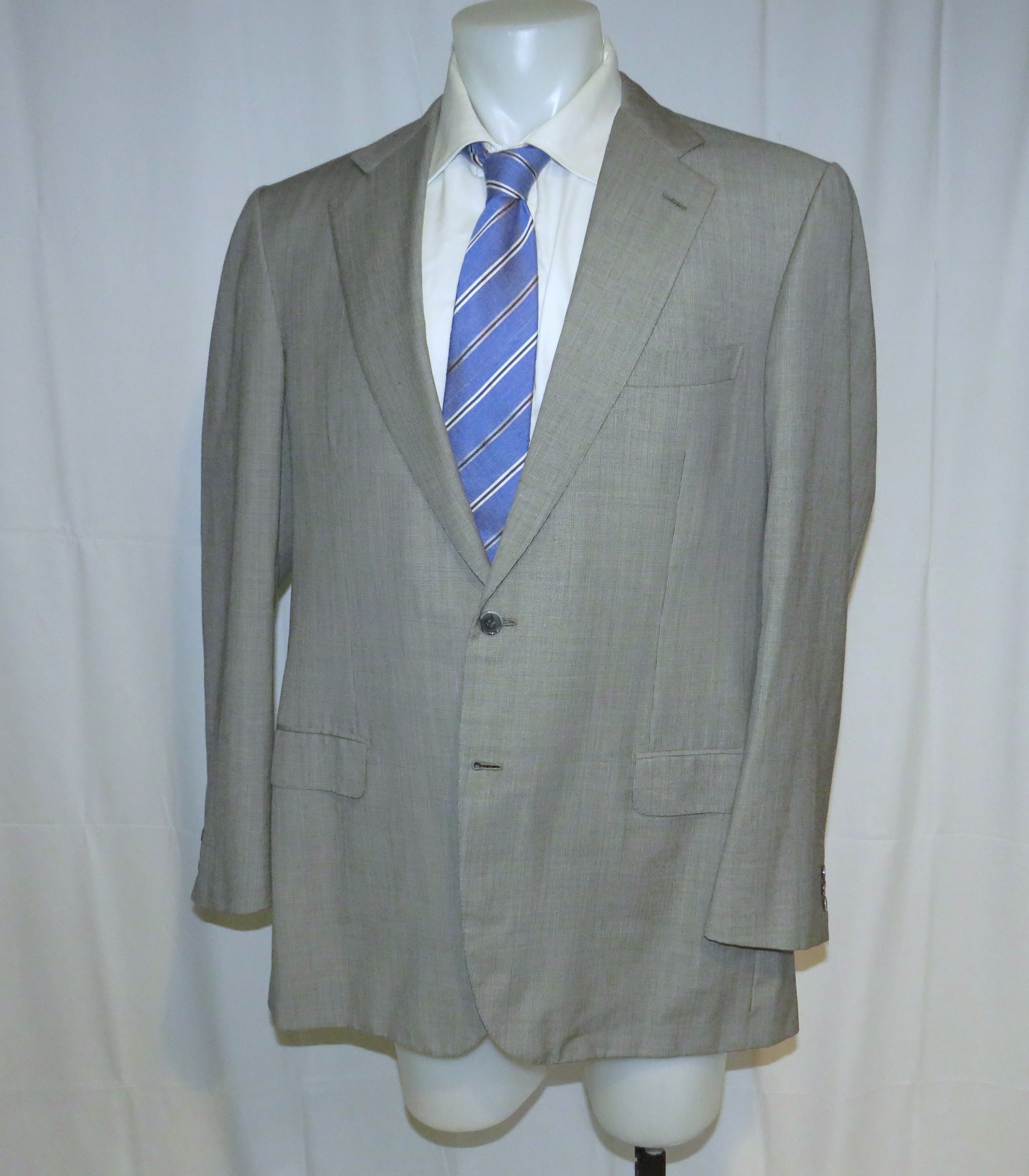 Brioni Nomentano Gray Nailshead Super 180 Two Button Sport Coat 44L Size 44L - 6 Thumbnail