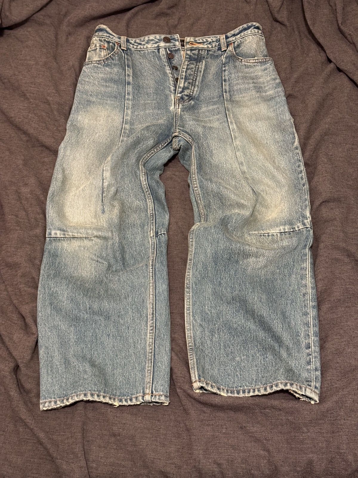 Balenciaga Balenciaga True Blue Japanese Denim Size 25" / US 0 / IT 36 - 1 Thumbnail