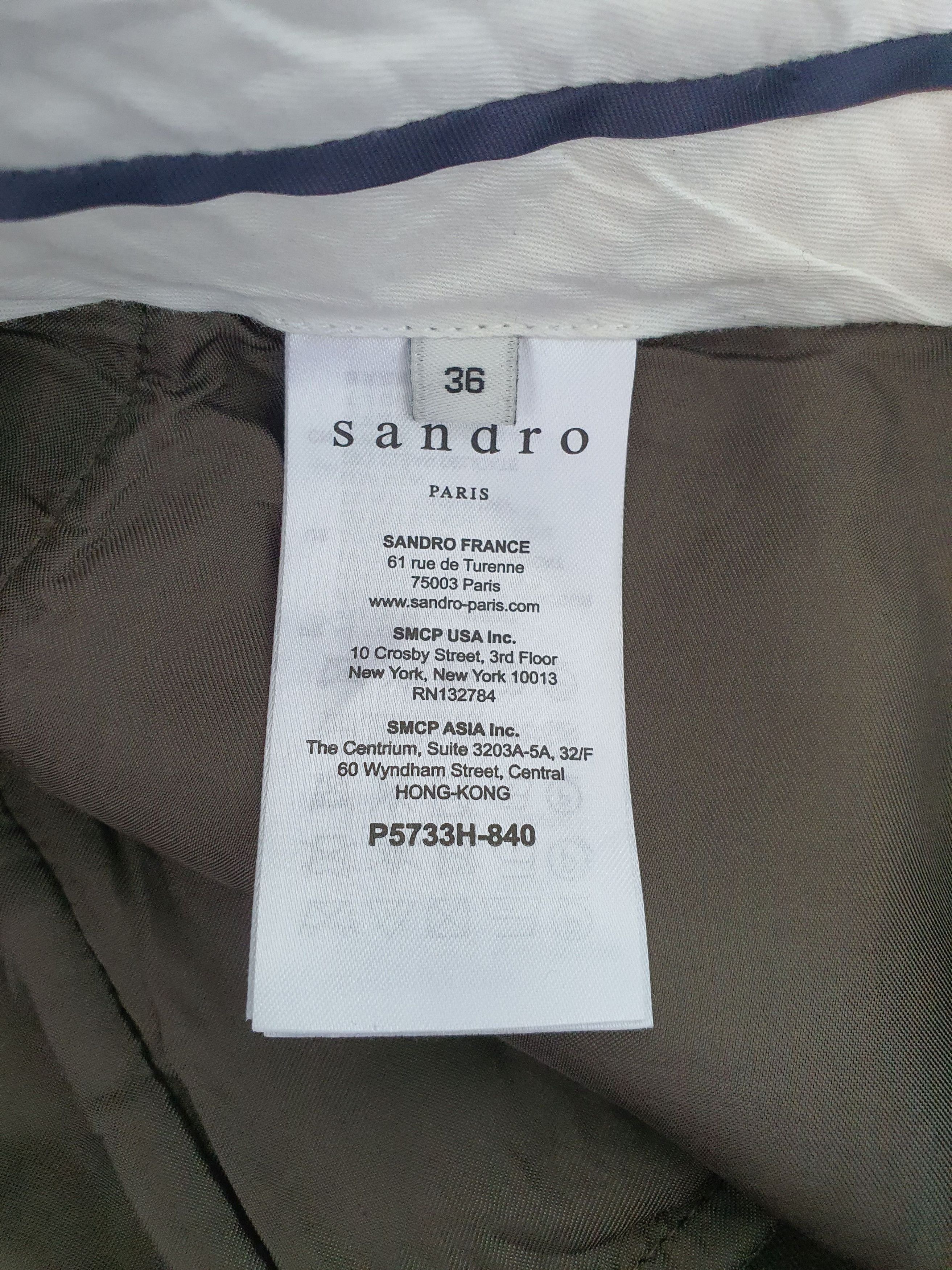 Sandro Casual Pants - Tailored Military Sweatpants - P5733H-840 Size 25" / US 0 / IT 36 - 6 Thumbnail