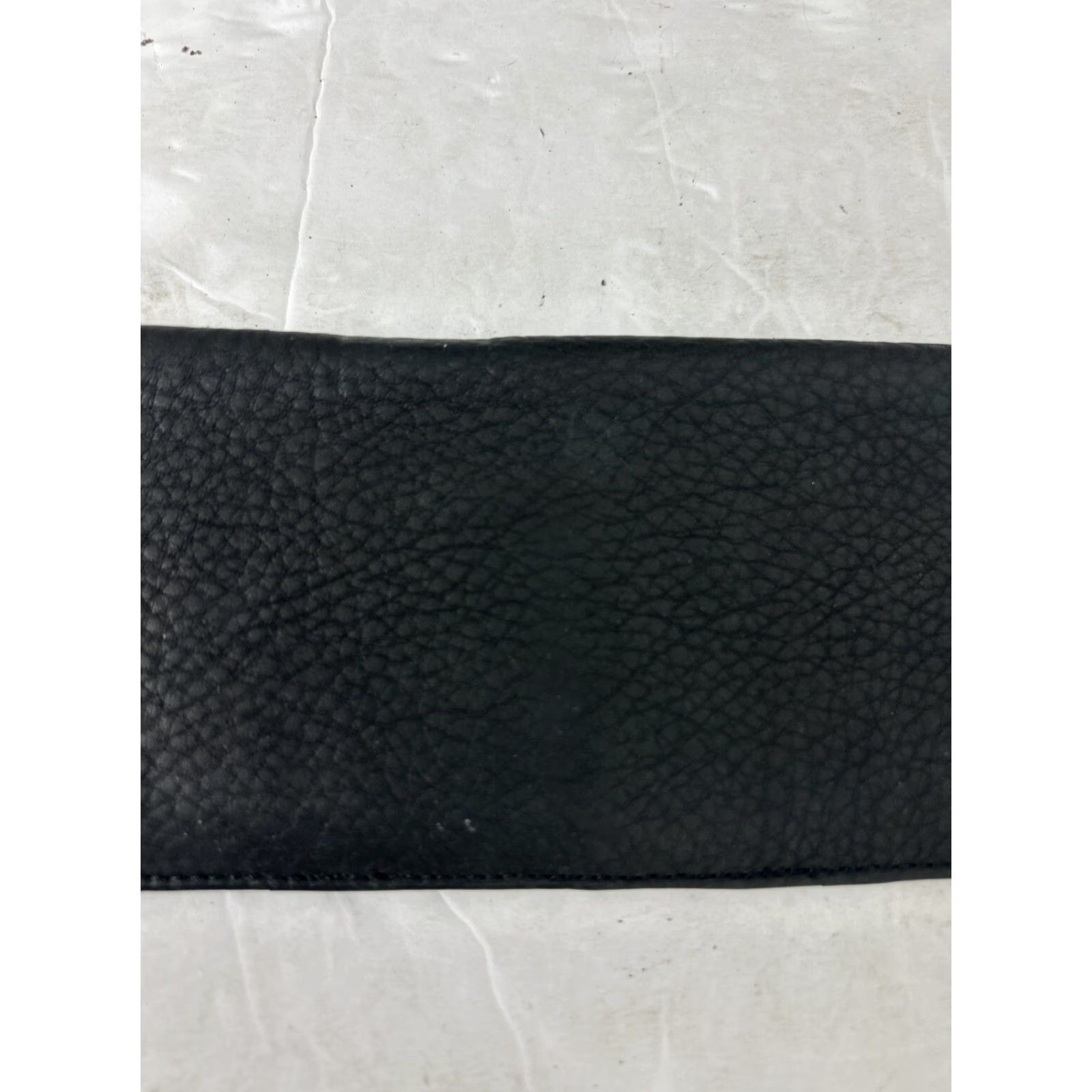 Fossil VINTAGE Fossil Pebbled Leather Black Bifold Thin Wallet 6.5x3.5 Size ONE SIZE - 3 Thumbnail
