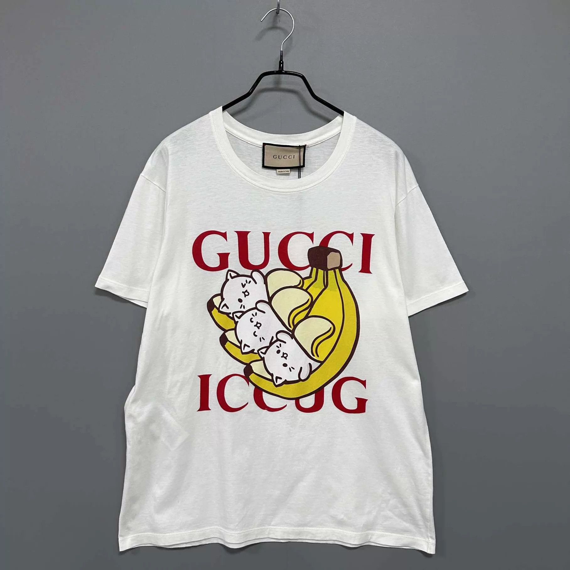 Gucci GUCCI Banana Cat Logo Short Sleeve Tee Size S Size US S / EU 44-46 / 1 - 1 Thumbnail