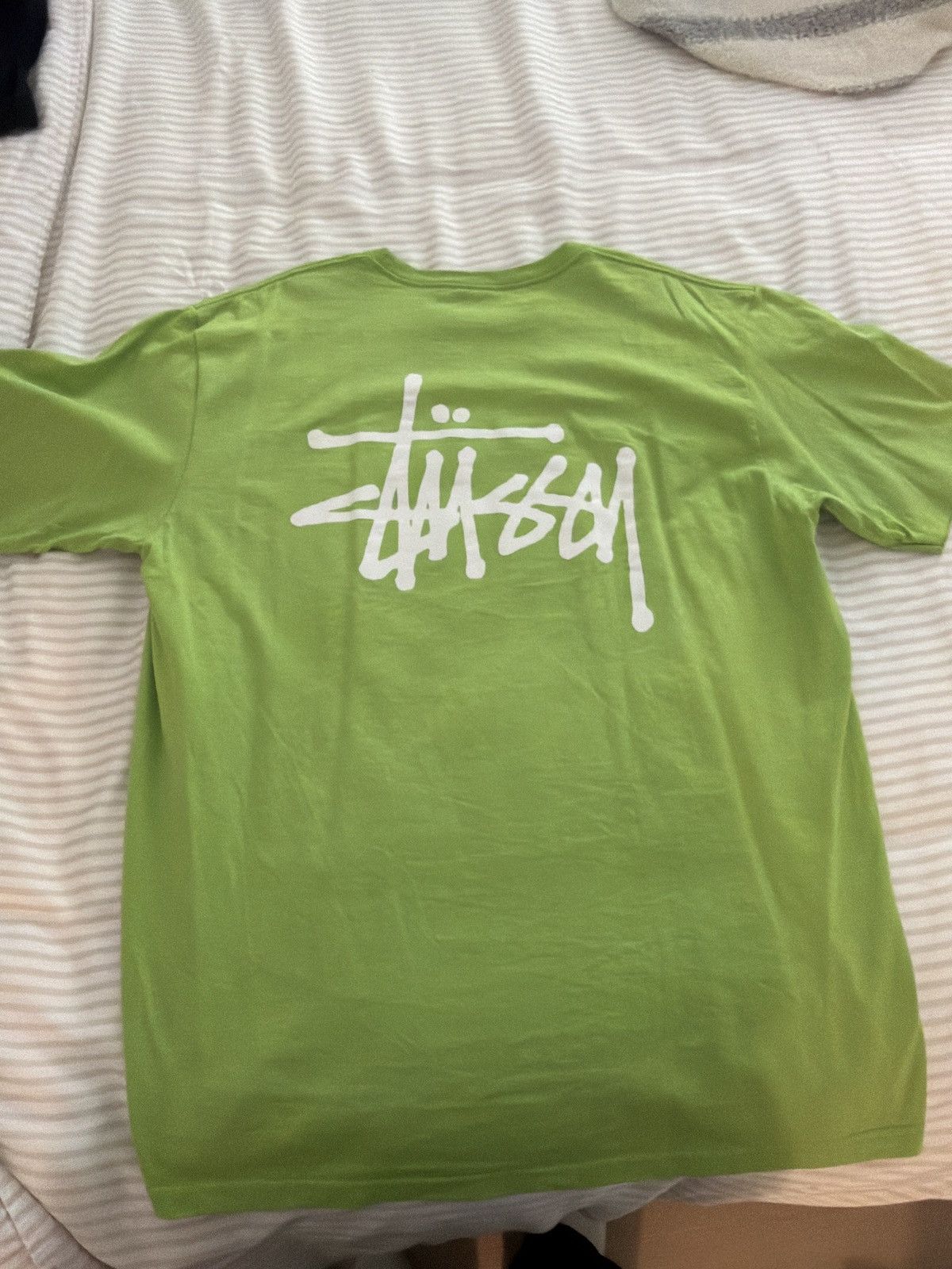 Stussy Green Stussy Basic Logo T Size US L / EU 52-54 / 3 - 2 Thumbnail