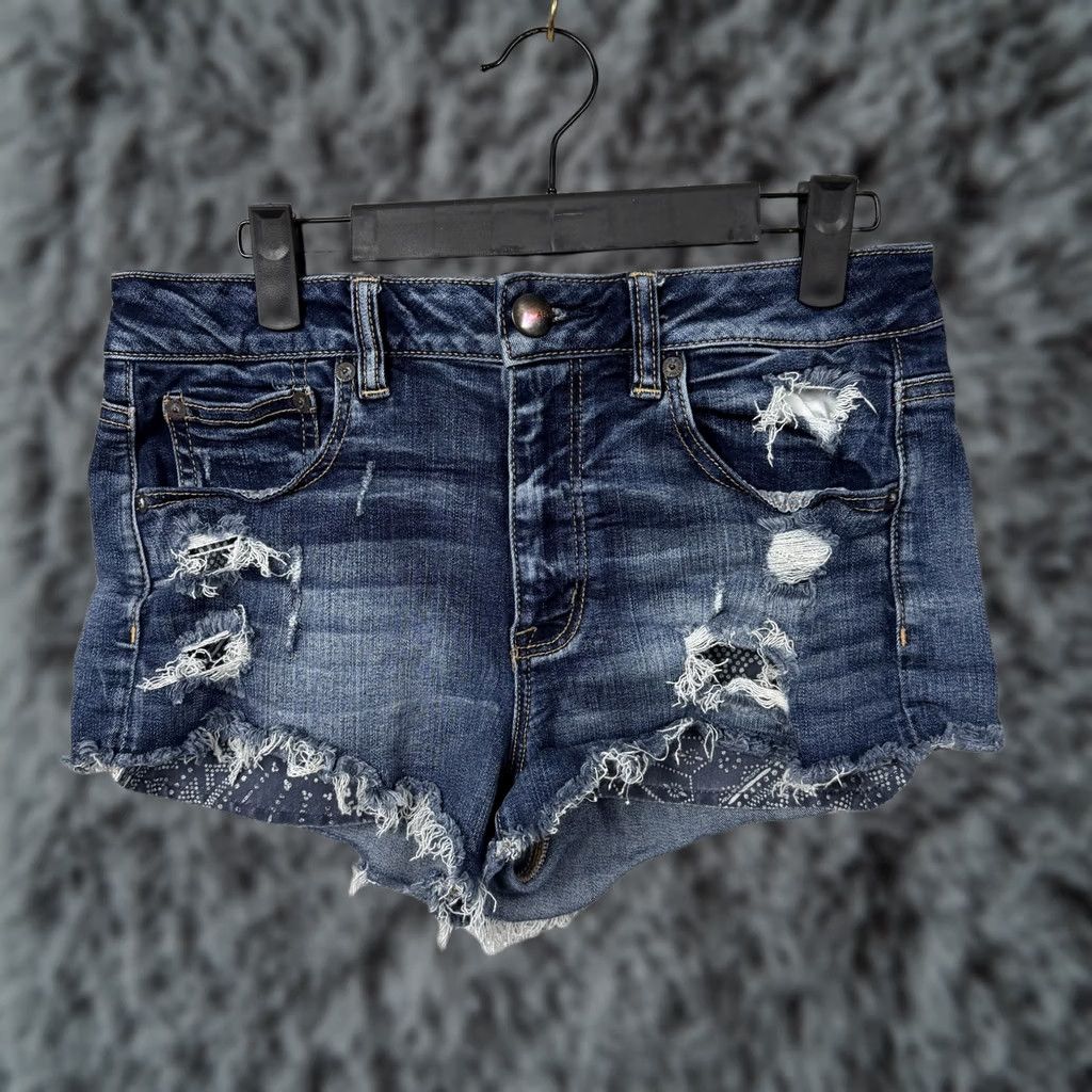 American Eagle Outfitters VINTAGE American Eagle Shorts 6 30x3 Rockstar Girlfriend Western Indie Chic Festivalcore Size 28" / US 6 / IT 42 - 1 Thumbnail