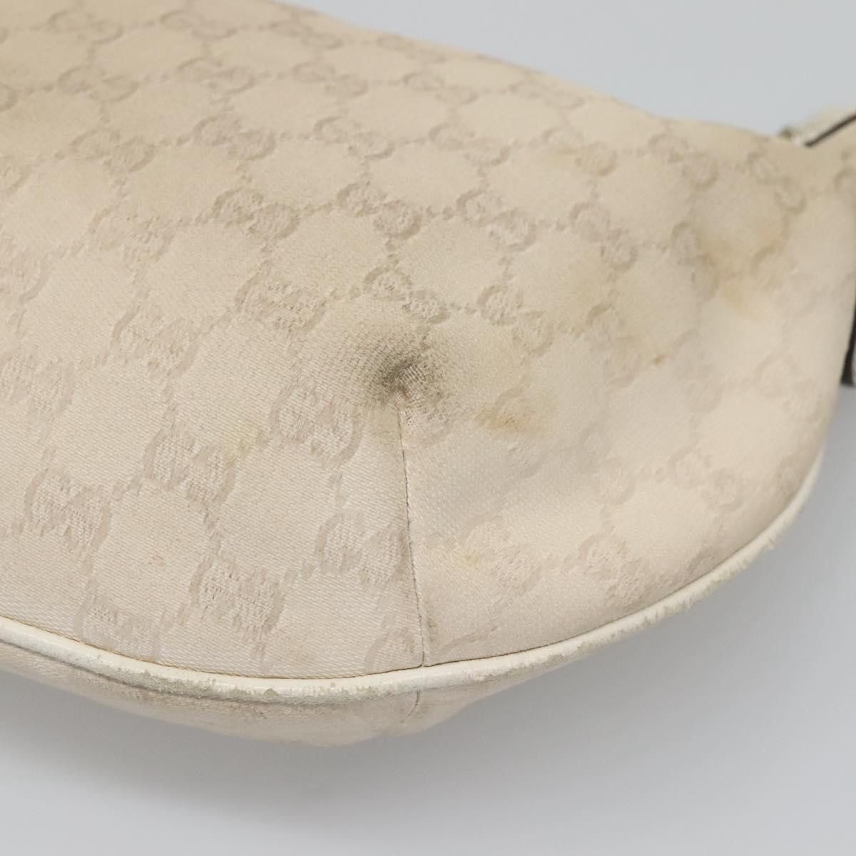 Gucci GUCCI GG Canvas Shoulder Bag White Gold Size ONE SIZE - 16 Thumbnail