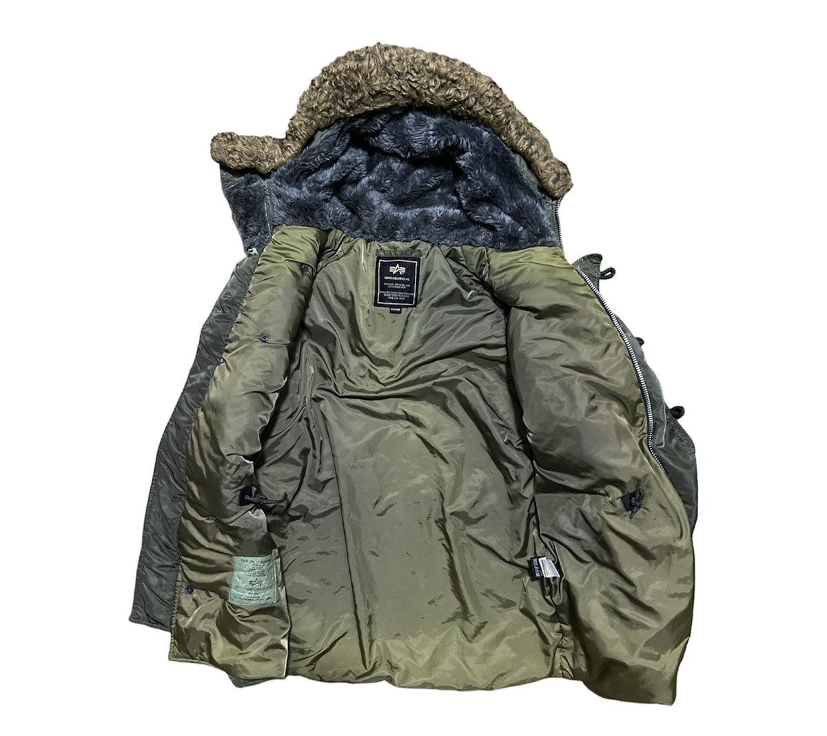Alpha Industries Vintage 80s ALPHA INDUSTRIES N3B N Parka Jacket Size US L / EU 52-54 / 3 - 8 Thumbnail