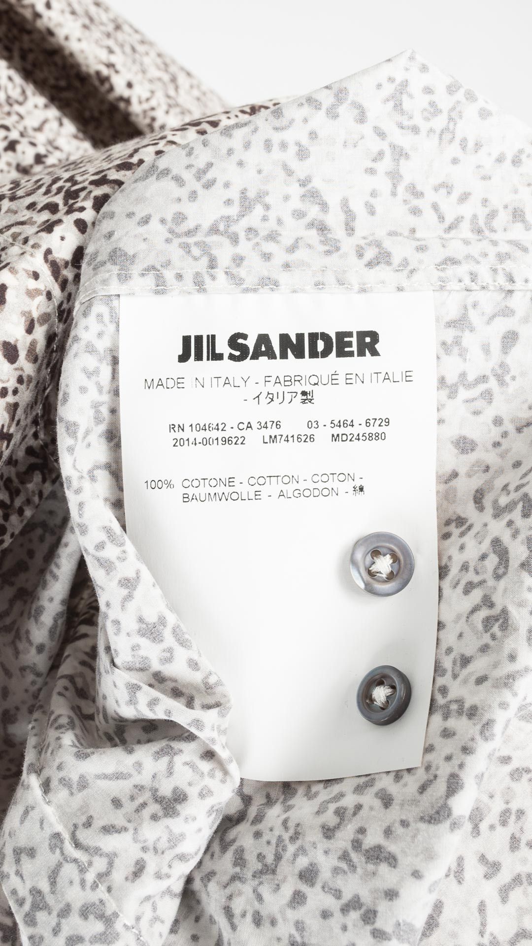 Jil Sander Jil Sander Long Sleeve Cotton Shirt Size 39 15 1/2 H44391 Size US M / EU 48-50 / 2 - 6 Thumbnail