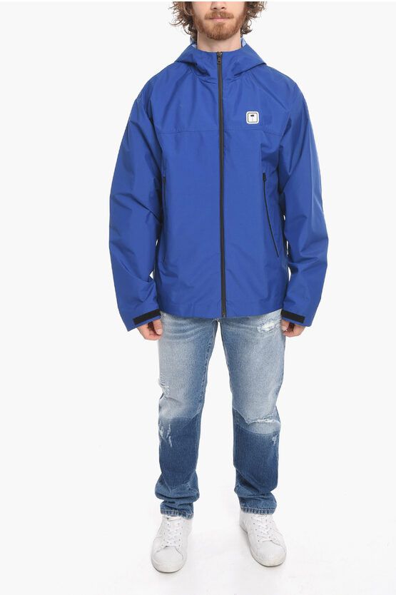 Palm Angels o1y0325 Logo Hooded Jacket in Blue Size US S / EU 44-46 / 1 - 4 Thumbnail