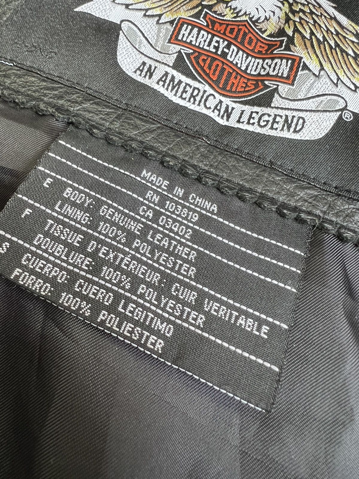 Harley Davidson × Vintage Vintage Harley Davidson Leather Jacket 2XL motorcycle Size US XXL / EU 58 / 5 - 15 Thumbnail
