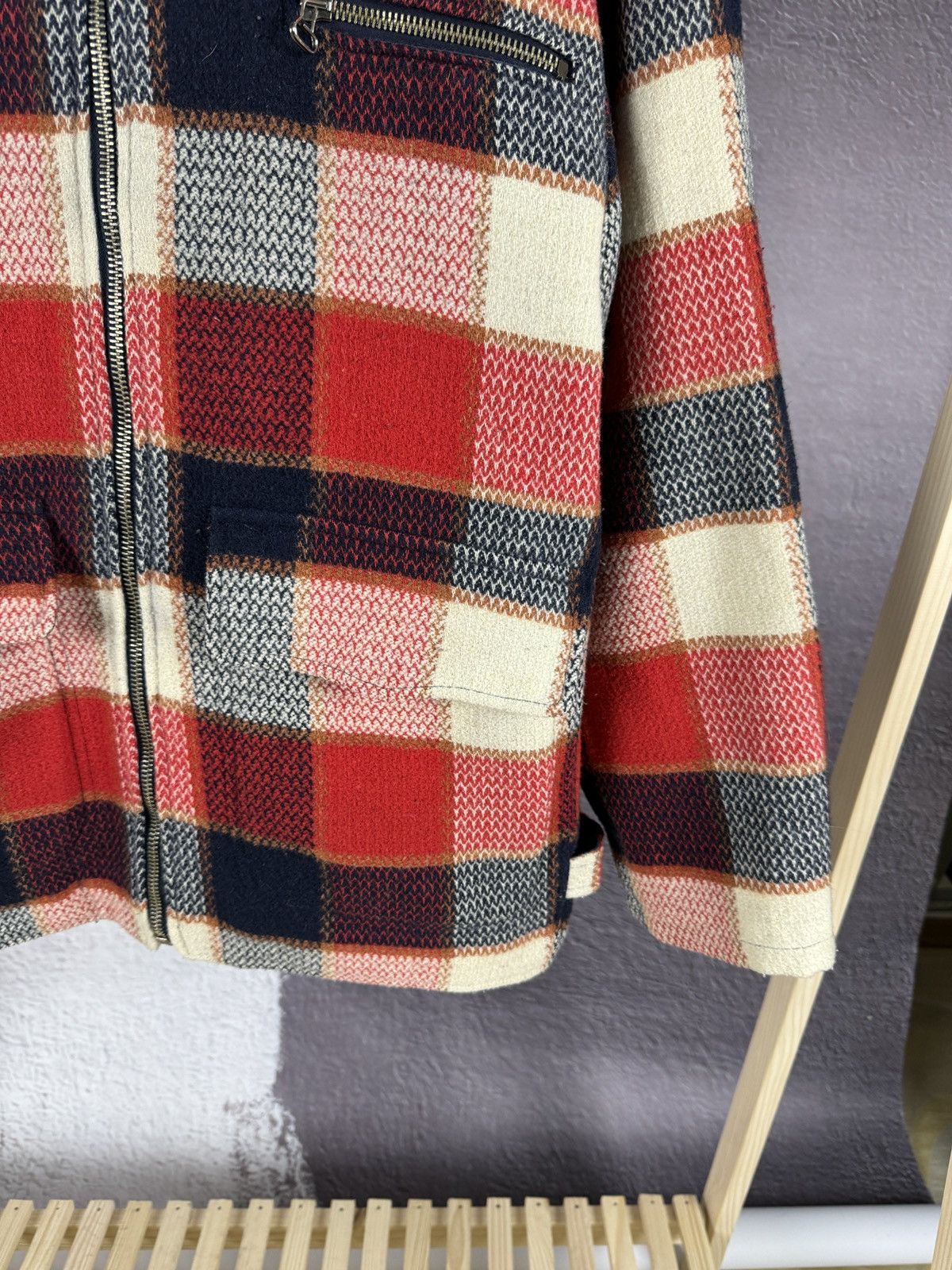 Flannel Bonaventure France vintage flannel full zip shirt jacket Size US S / EU 44-46 / 1 - 5 Thumbnail