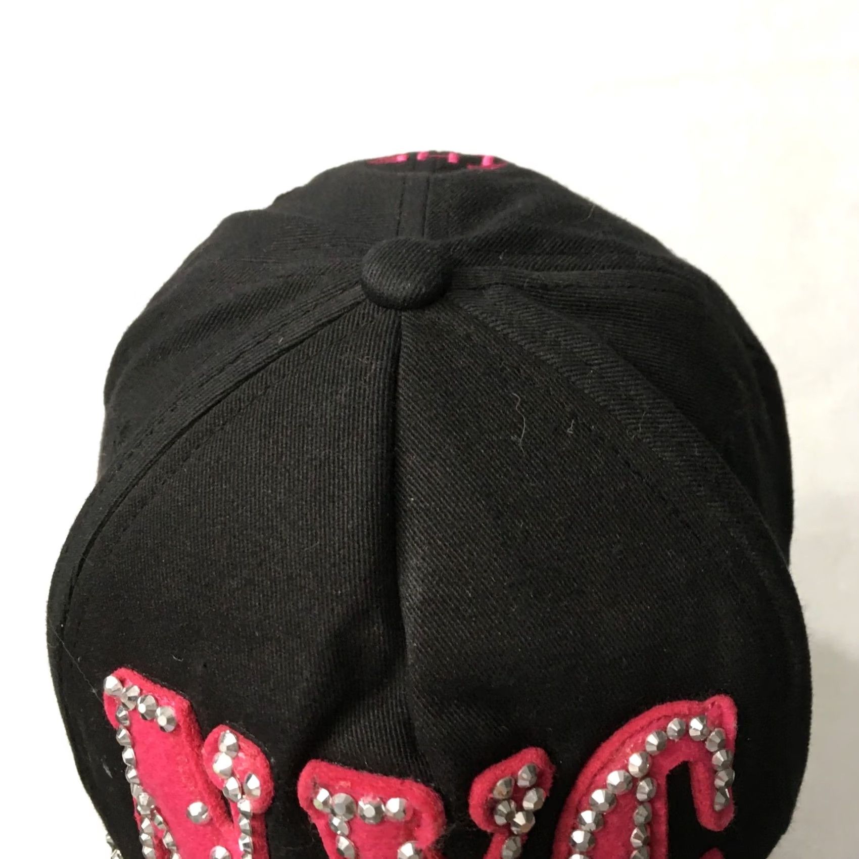 Vintage VINTAGE SEQUIN NYC EMPIRE STATE Cap Hat Strapback beads pink women Size ONE SIZE - 5 Thumbnail
