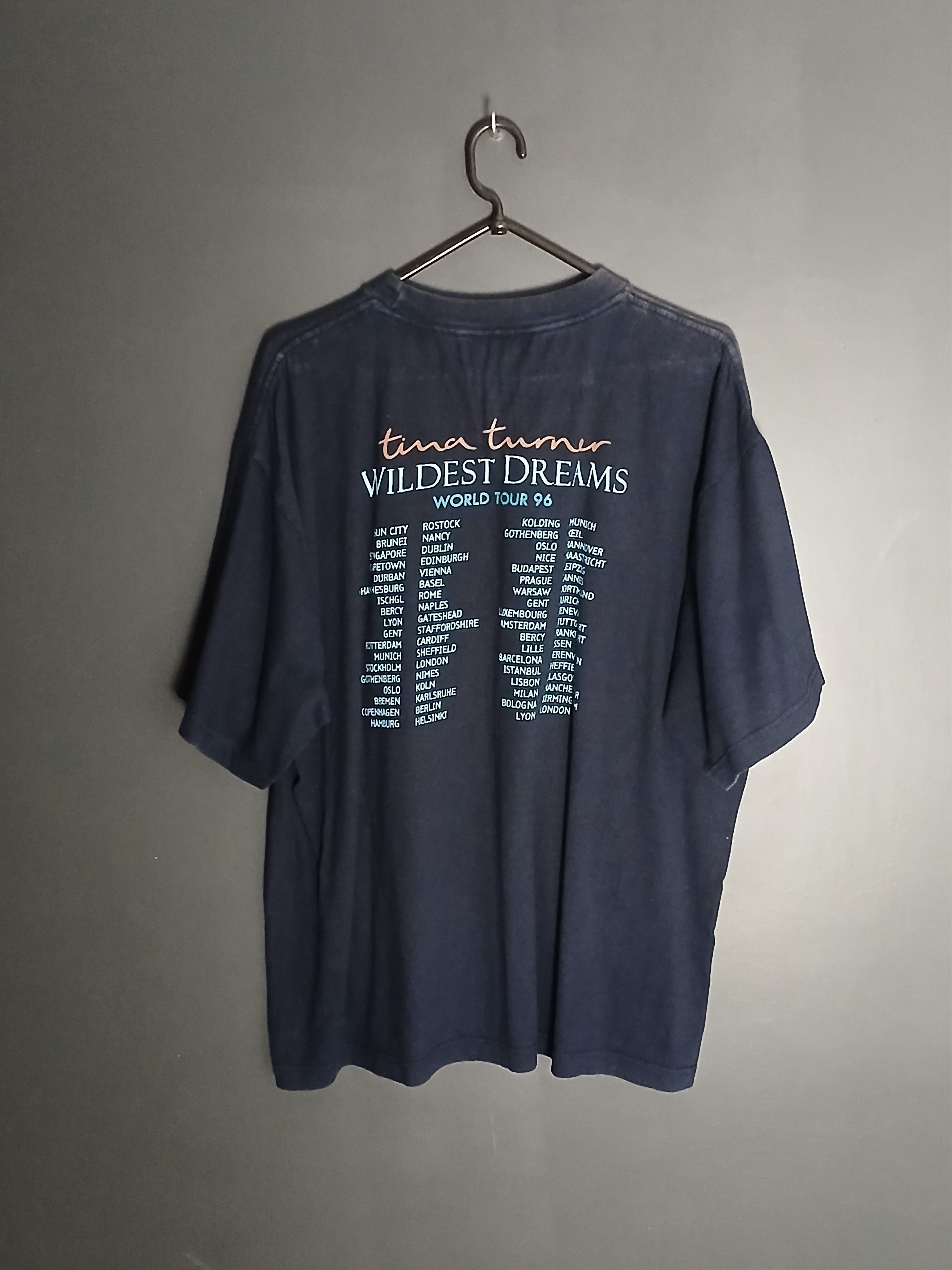 Band Tees × Vintage Vintage 1996 Tina Turner Wildest Dreams Tour T-Shirt Size US XL / EU 56 / 4 - 2 Thumbnail