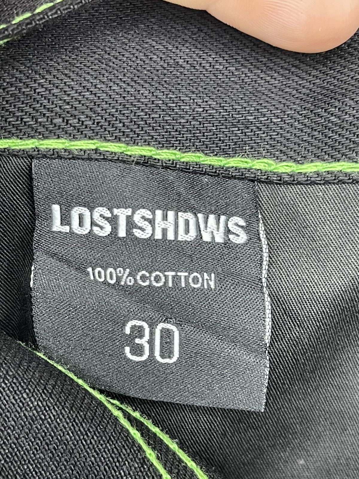 LOSTSHDWS Size 30 - LOSTSHDWS DRKSHDWS Green Outlined Denim Jean Size US 30 / EU 46 - 9 Thumbnail
