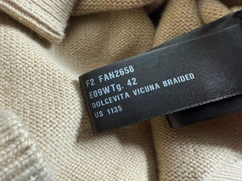 Loro Piana Loro Piana Women's High-Neck Vicuna Sweater Size US L / EU 52-54 / 3 - 7 Thumbnail