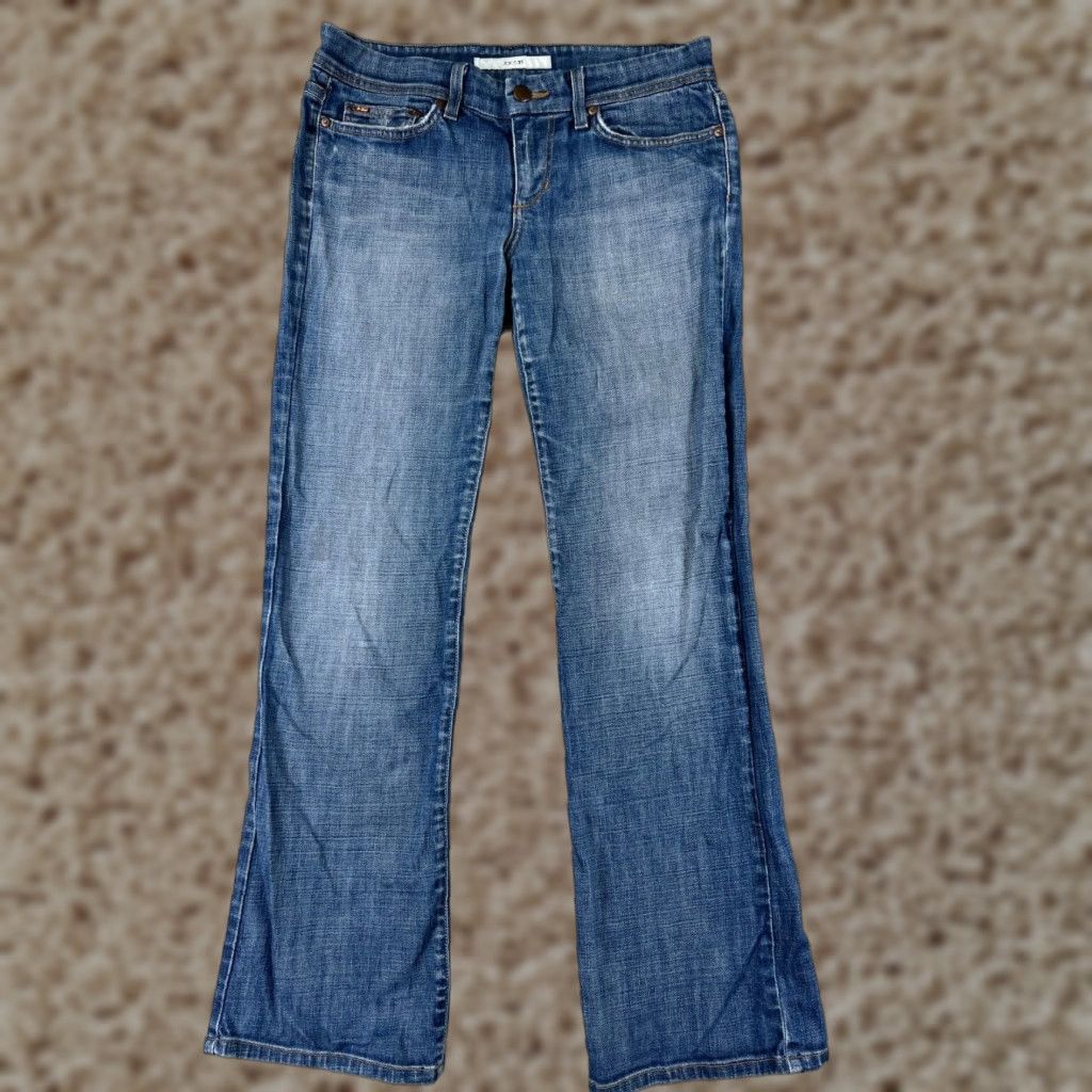 Vintage Joe's Jeans Womens Jeans 28 Blue Denim Low Rise Regular 5-Pocket Distressed Cotton Blend Size 28" / US 6 / IT 42 - 1 Thumbnail