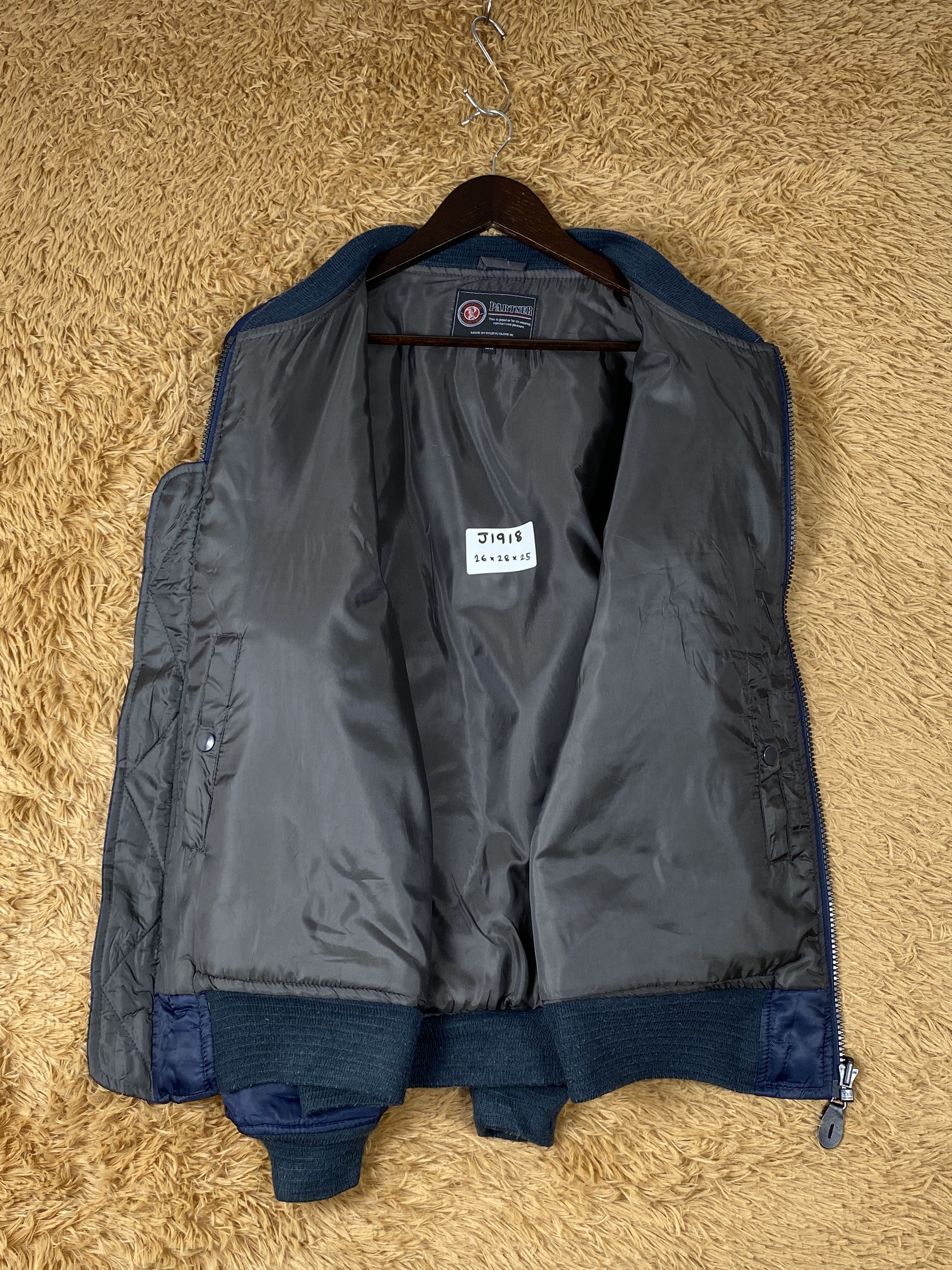 Japanese Brand Vintage Partner Bombers Jacket J1918 Size US L / EU 52-54 / 3 - 8 Thumbnail