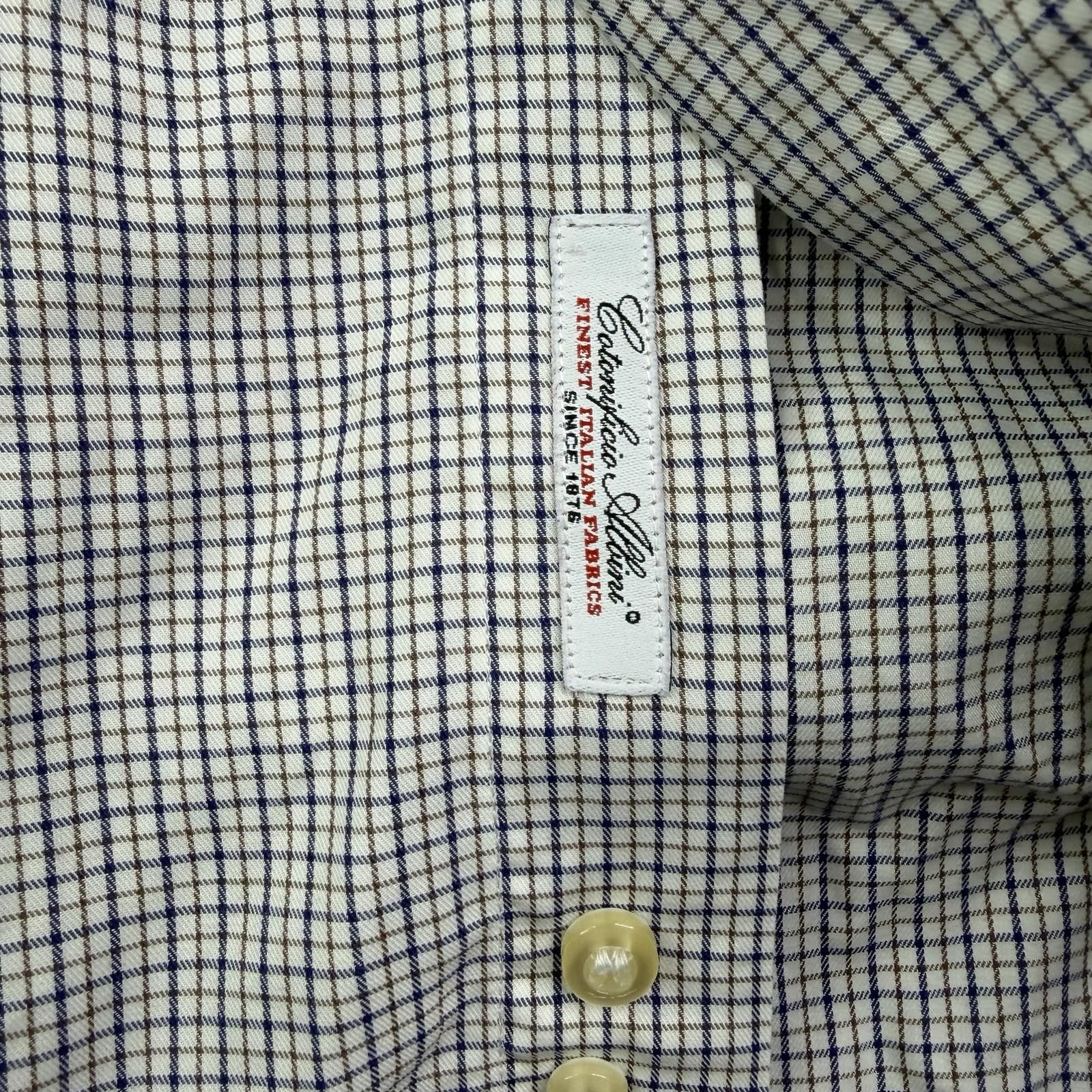 Other Boggi Milano Mens XL Shirt Blue White Long Sleeve 43/17 Size US XL / EU 56 / 4 - 5 Thumbnail