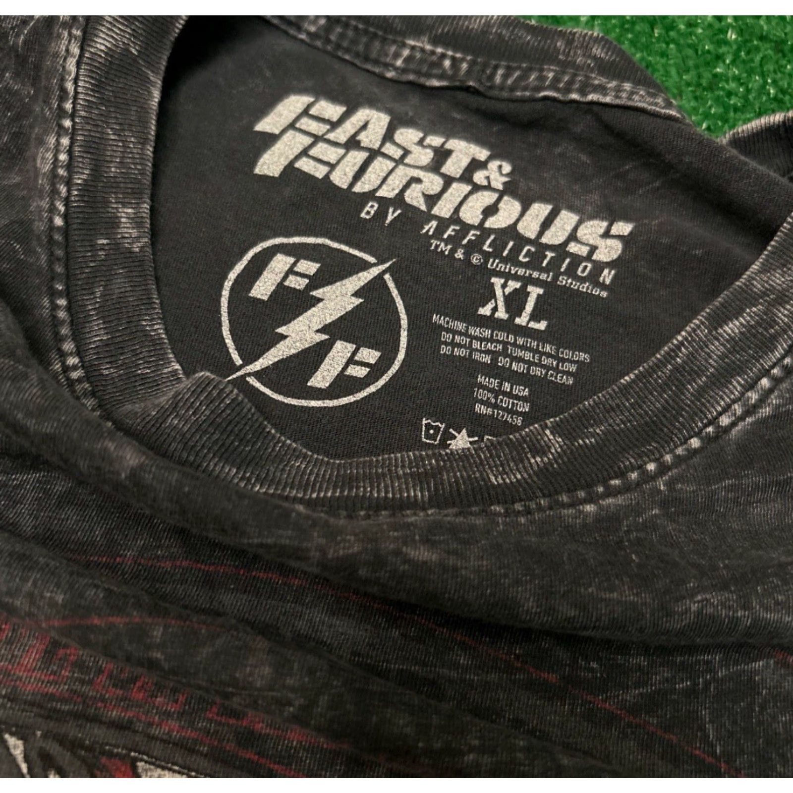 Affliction VINTAGE Affliction Shirt Mens XL Gray Movie Y2K VTG Fast & Furious Universal Studios Grunge Punk Cars USA Size US XL / EU 56 / 4 - 3 Thumbnail