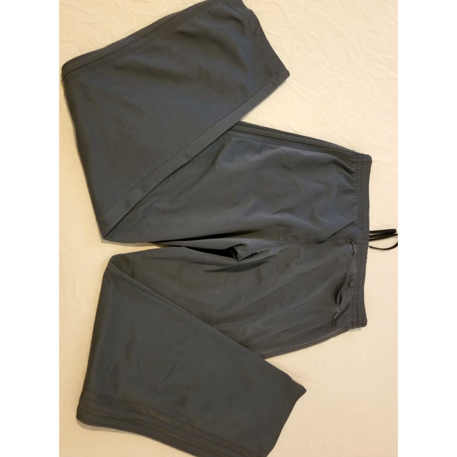 Adidas Mens adidas Pants Large Gray Athletic Gym Workout Size US 33 - 2 Thumbnail