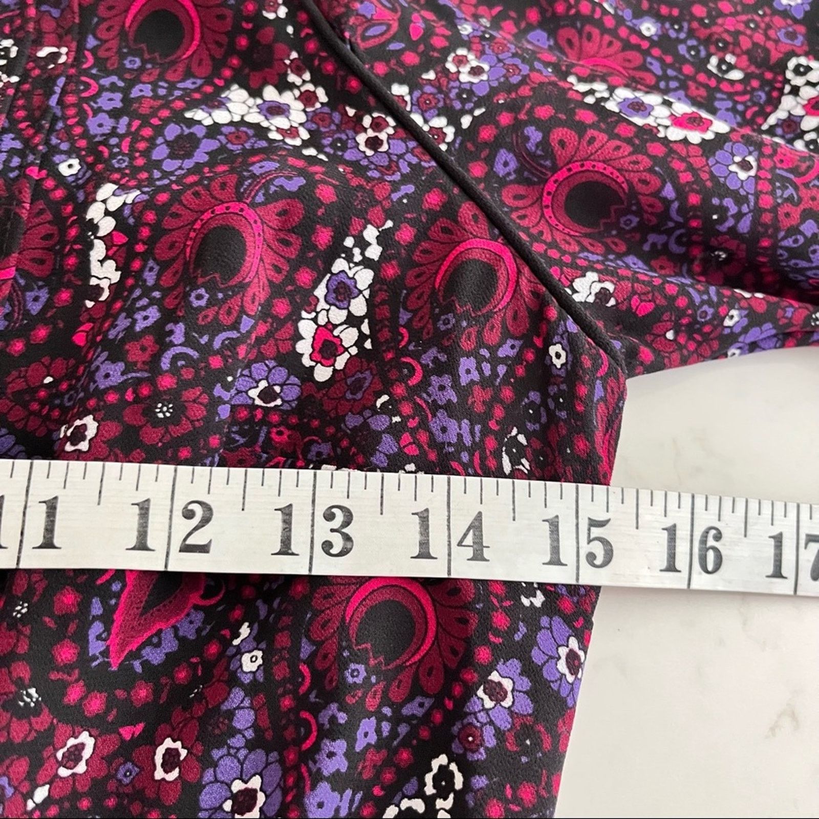 Michael Kors Michael Kors Burgundy Paisley Dress Size 2 Size XS / US 0-2 / IT 36-38 - 14 Thumbnail
