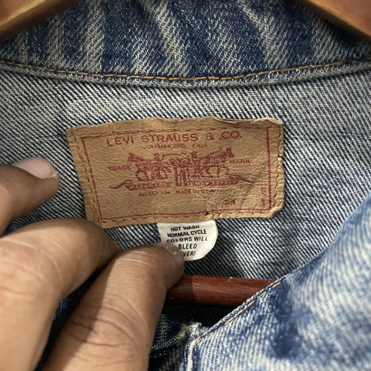 Levi's Vintage 90s Levis Big E Denim Jacket Size L / US 10 / IT 46 - 6 Thumbnail