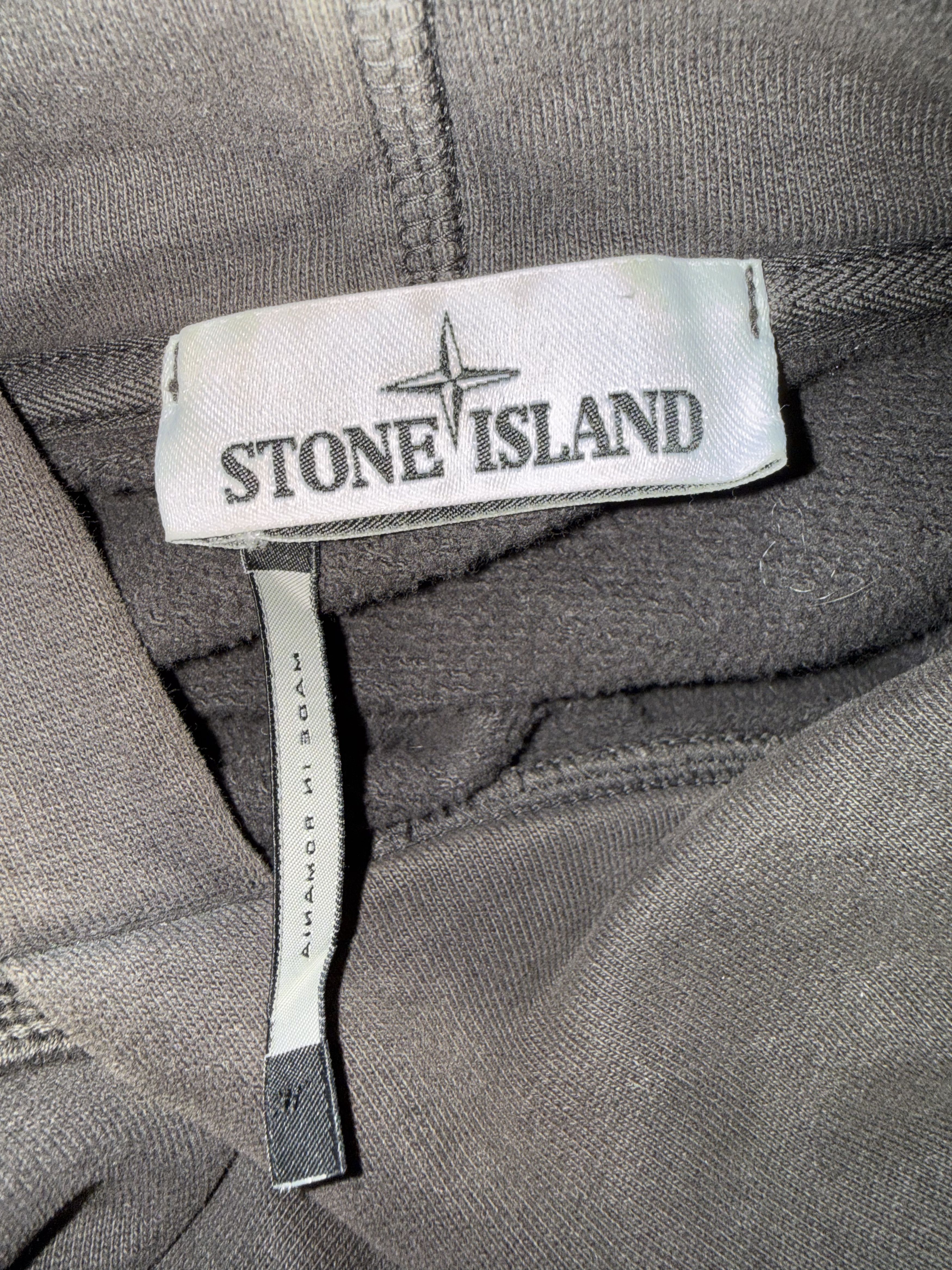 Stone Island Stone Island Black 100% Cotton Pullover Hoodie - Size M Size US M / EU 48-50 / 2 - 3 Thumbnail